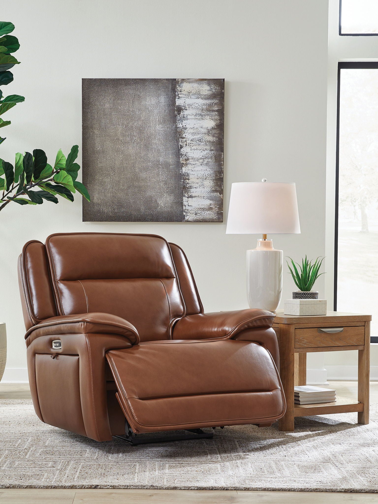 Healy Pier - Power Recliner / Adj Headrest - Chocolate - Best Buy Furniture