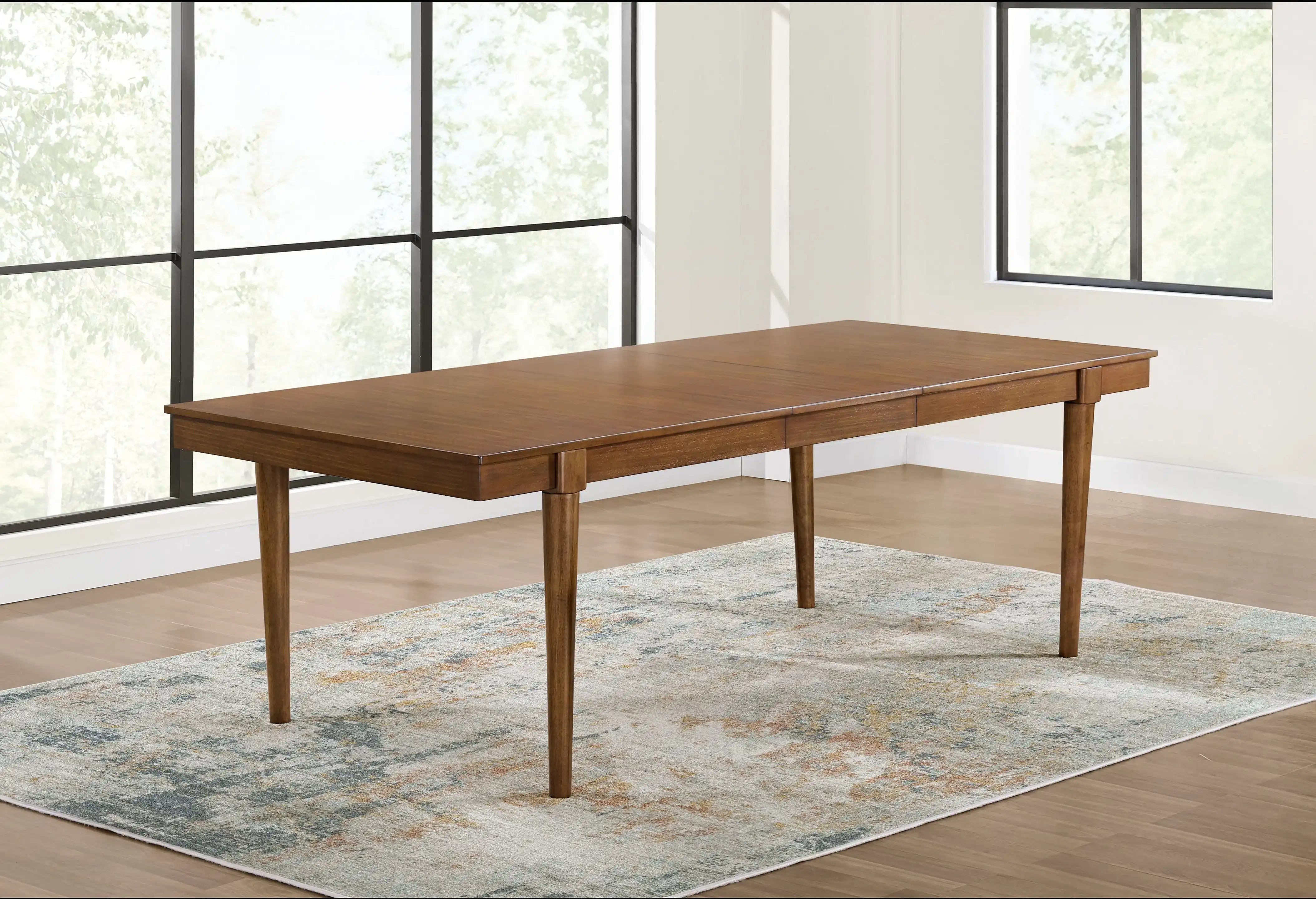 Lyncott - Rectangular Dining Room Extension Table - Brown - Best Buy Furniture