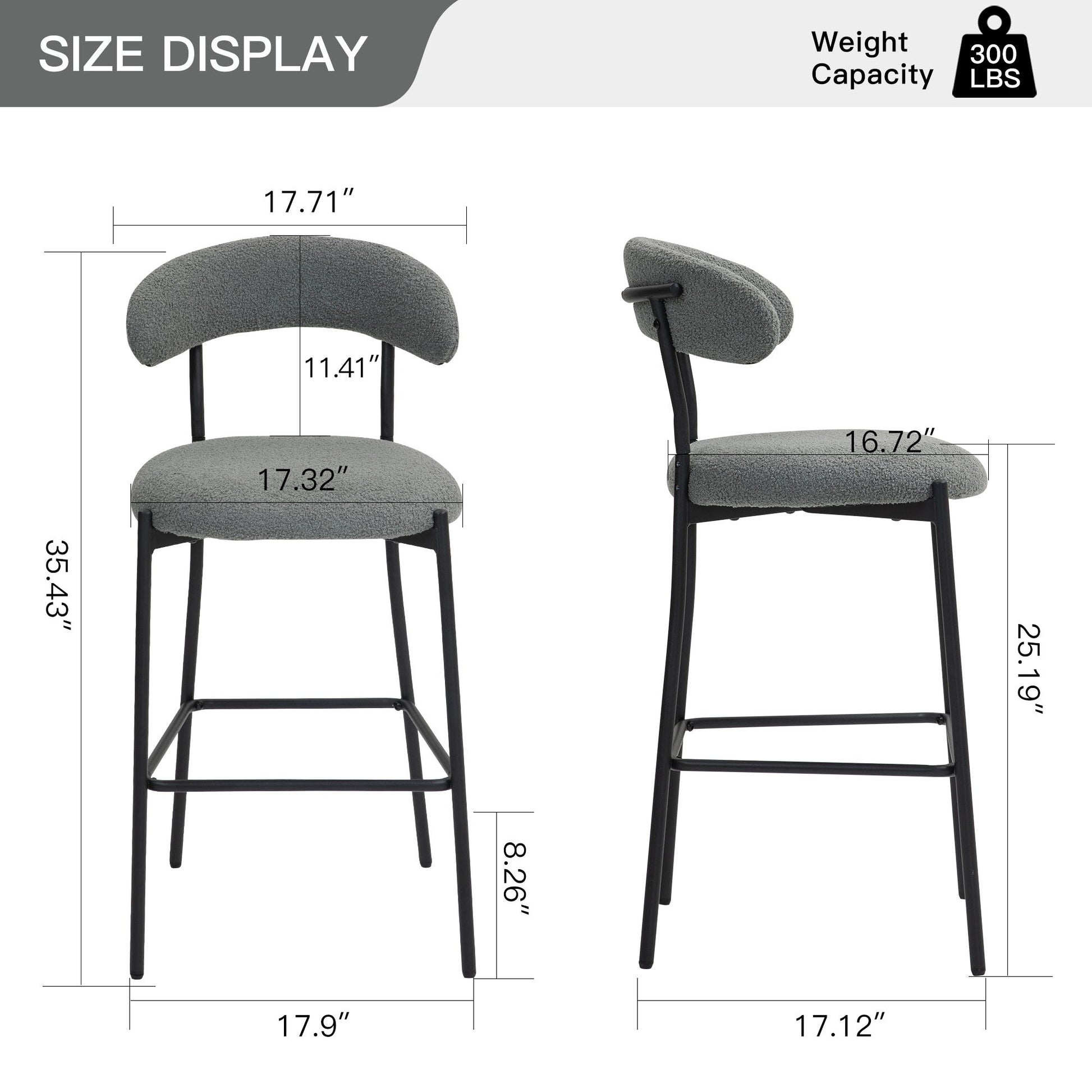Counter Height Bar Stools With Powder Coating Base And Footrest - Best Buy Furniture