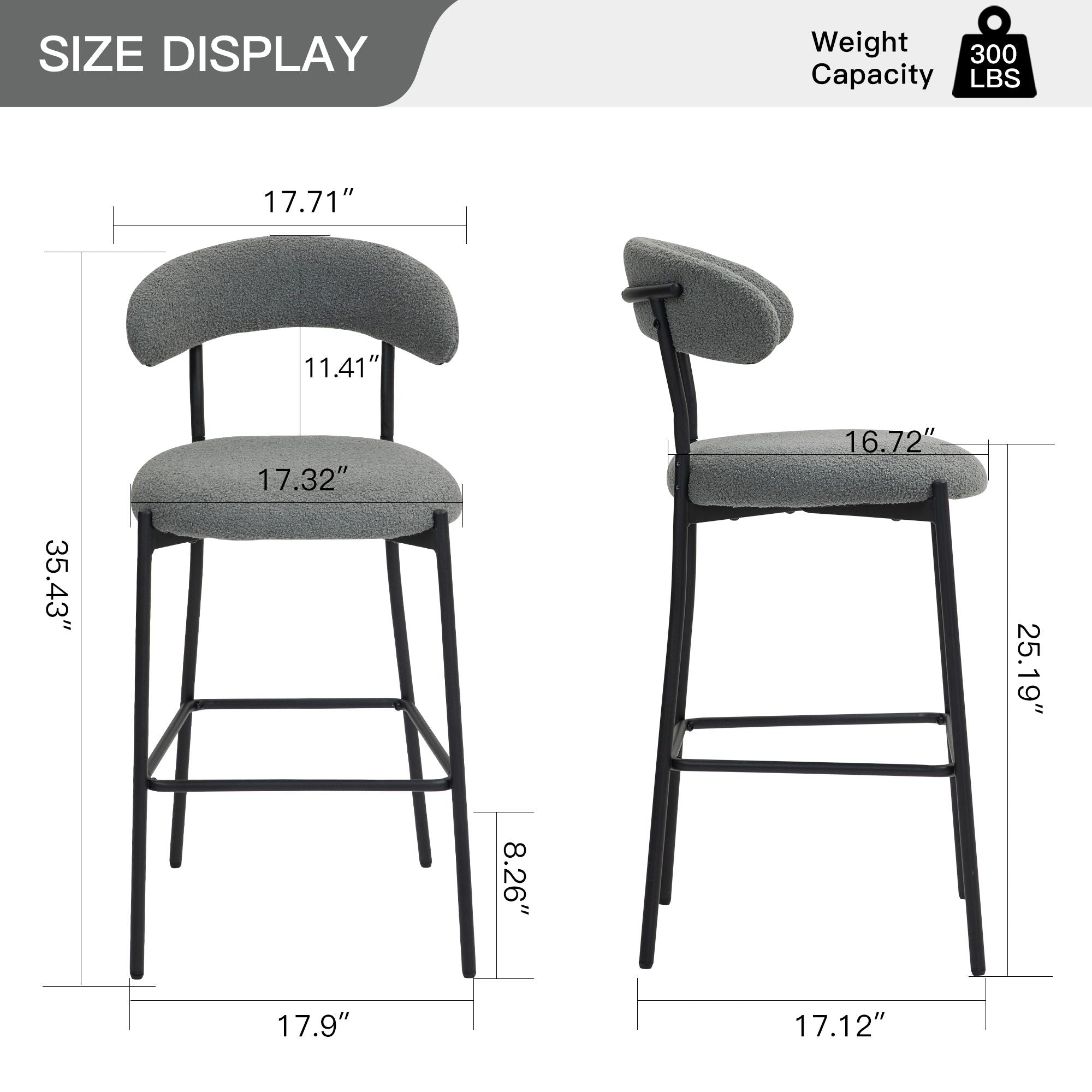 Counter Height Bar Stools With Powder Coating Base And Footrest - Best Buy Furniture