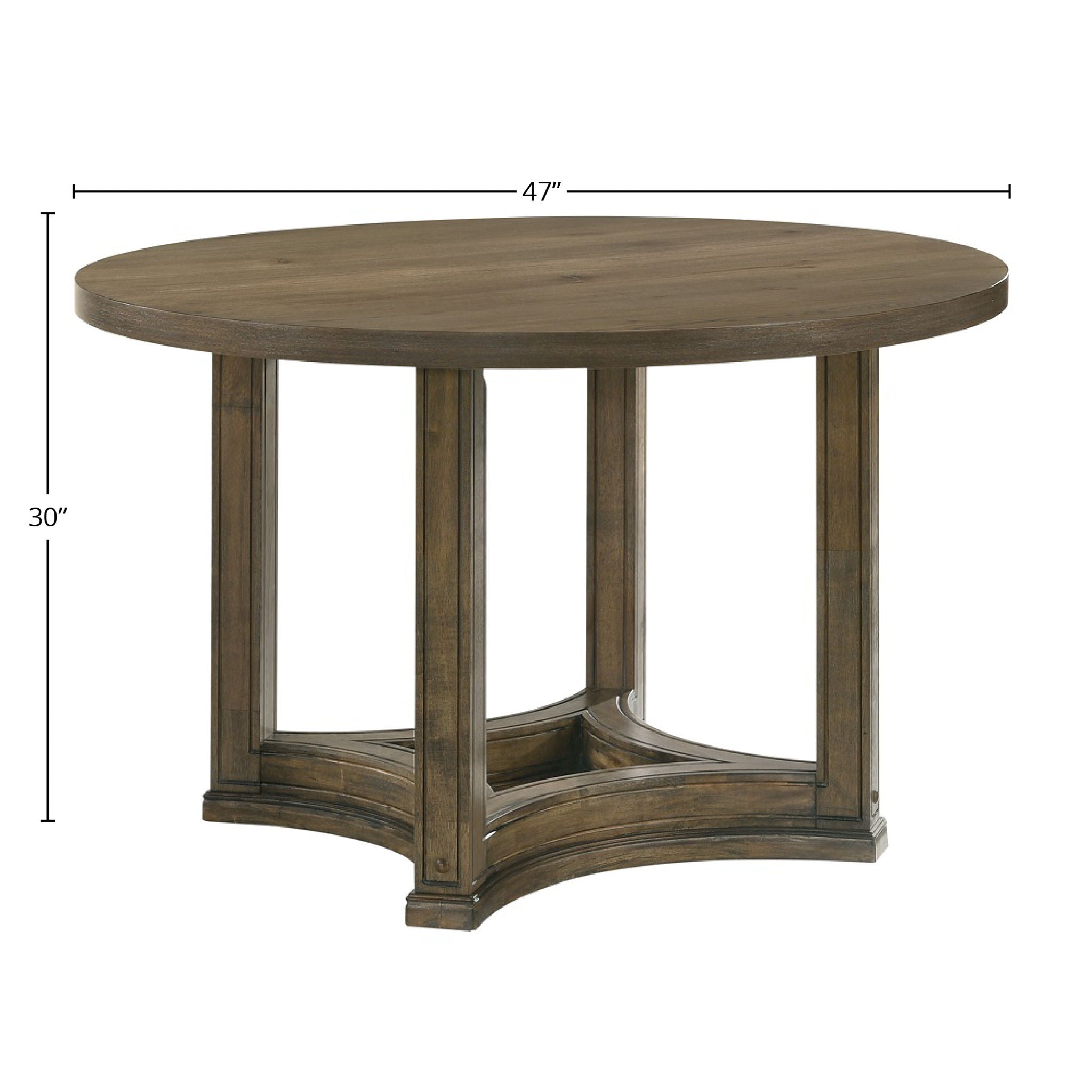 Parfield - 5 Pieces Round Dining Room Set - Light Brown / Oak - Best Buy Furniture