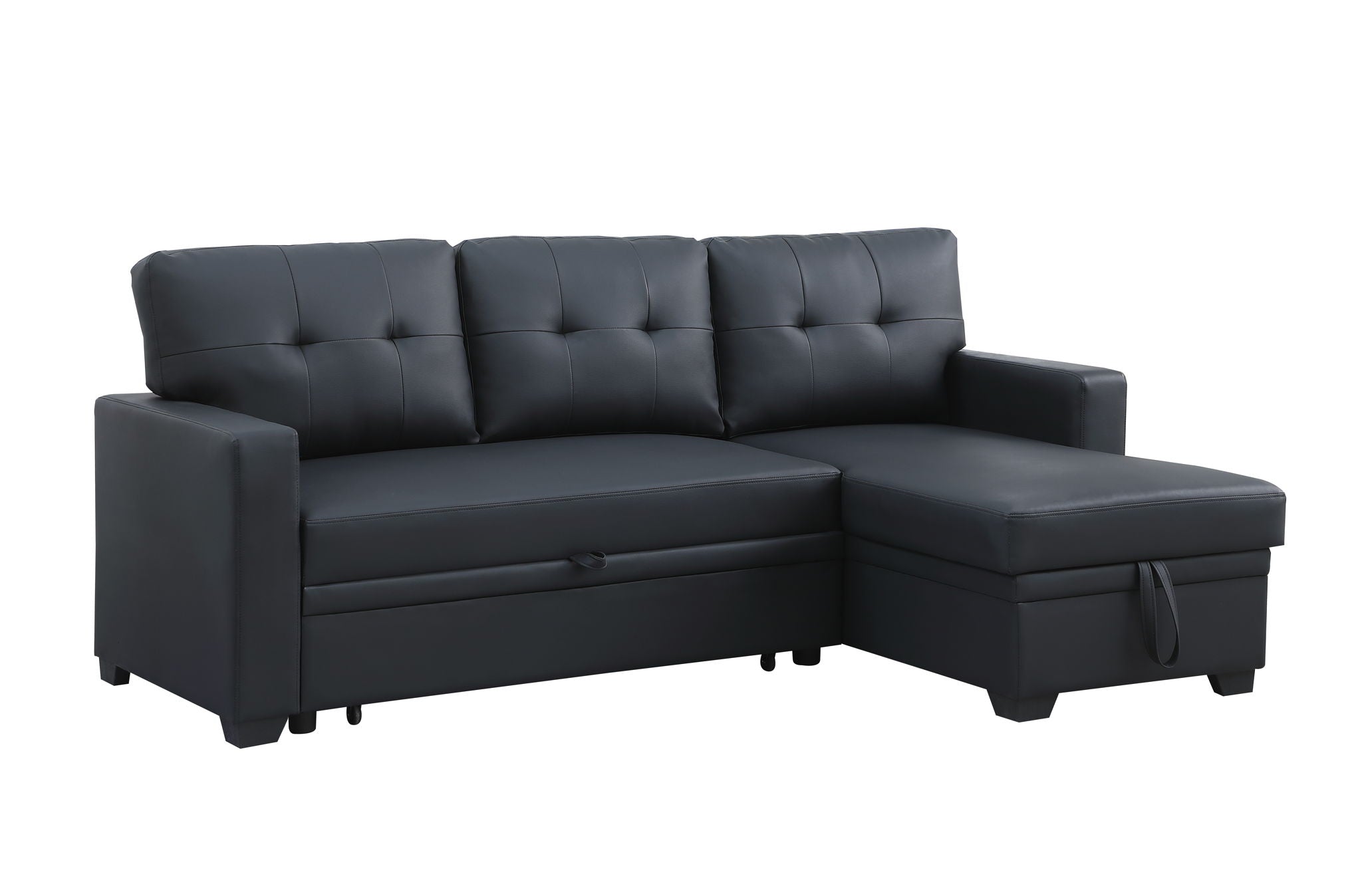 Upholstered Pull Out Sectional Sofa With Chaise - Best Buy Furniture