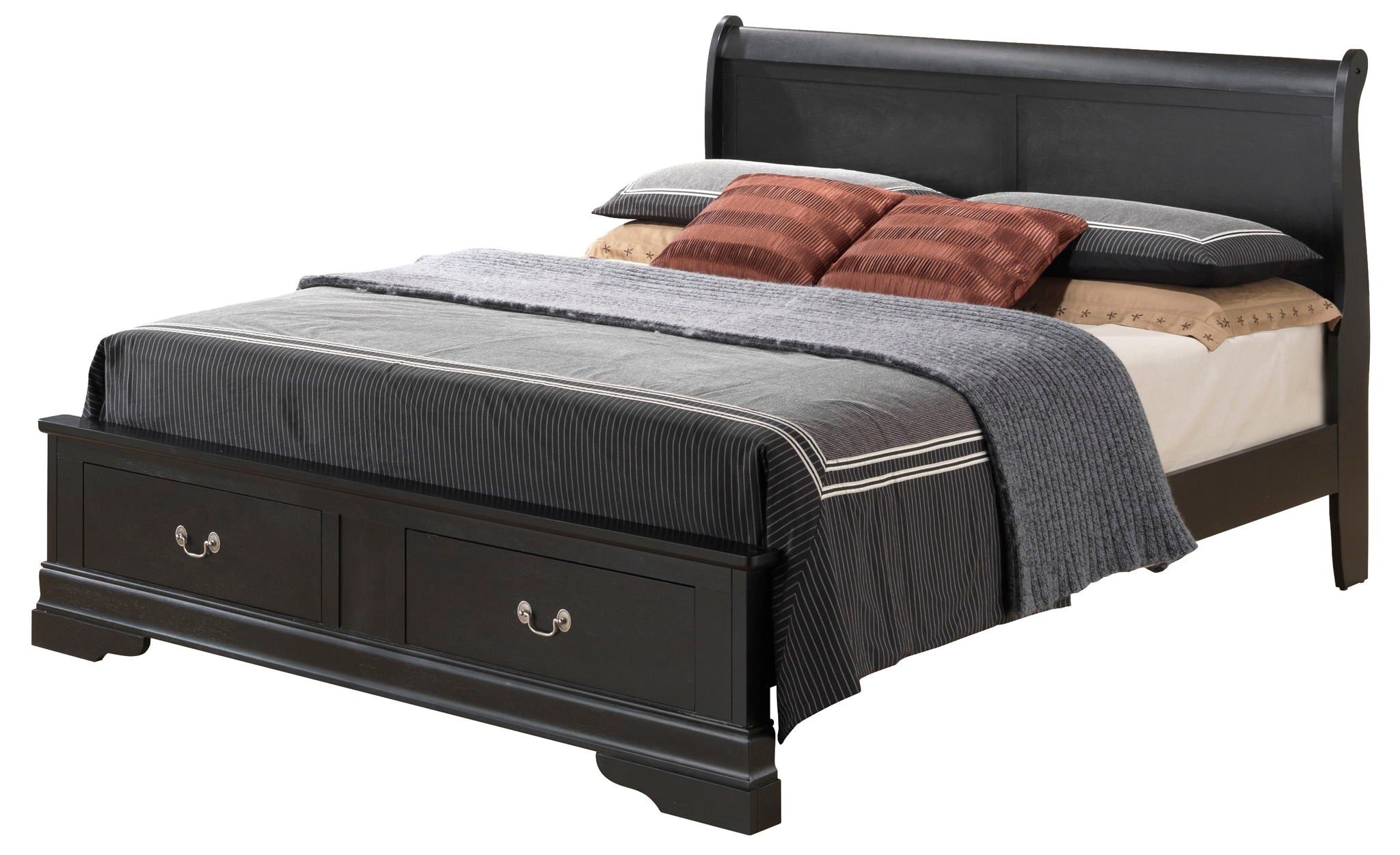 Louis Phillipe - Storage Bed - Best Buy Furniture