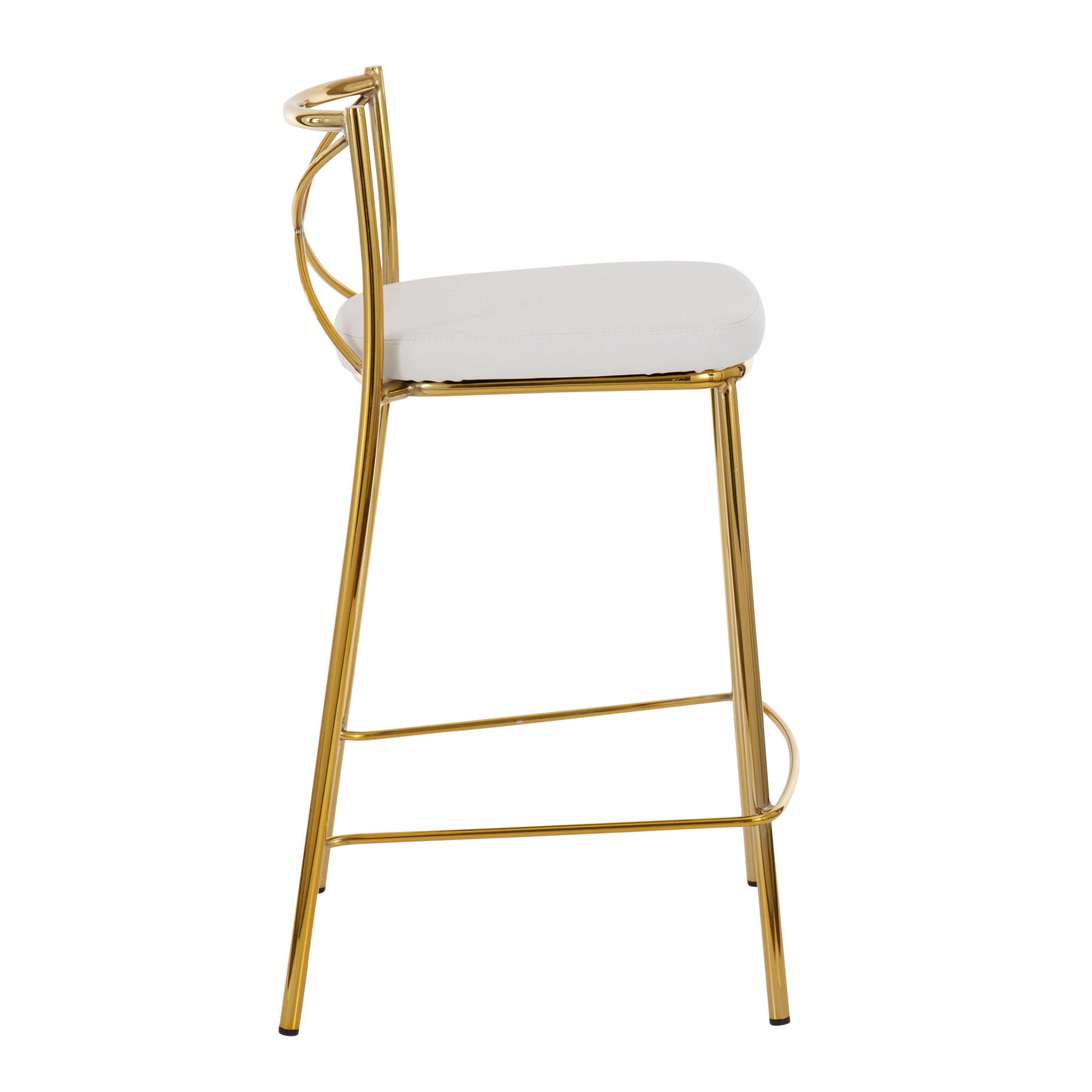 Modern Charlotte - Contemporary Fixed Height Counter Stool (Set of 2) - Best Buy Furniture