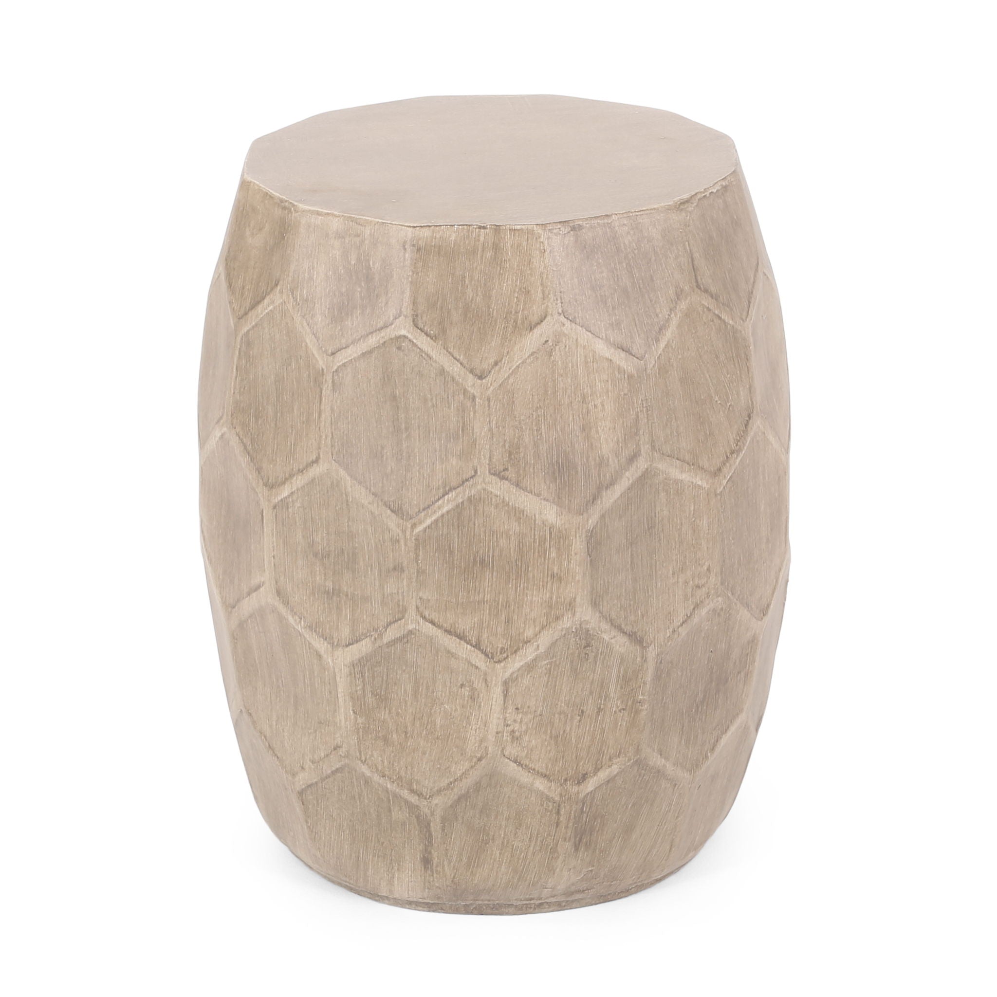 Outdoor Lightweight Concrete Side Table - Natural - Best Buy Furniture