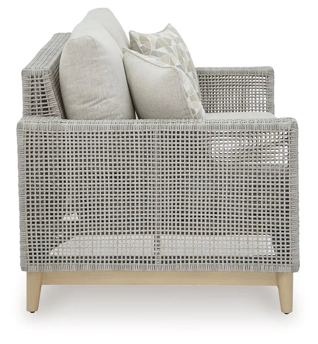 Seton Creek - Loveseat With Cushion - Gray - Best Buy Furniture