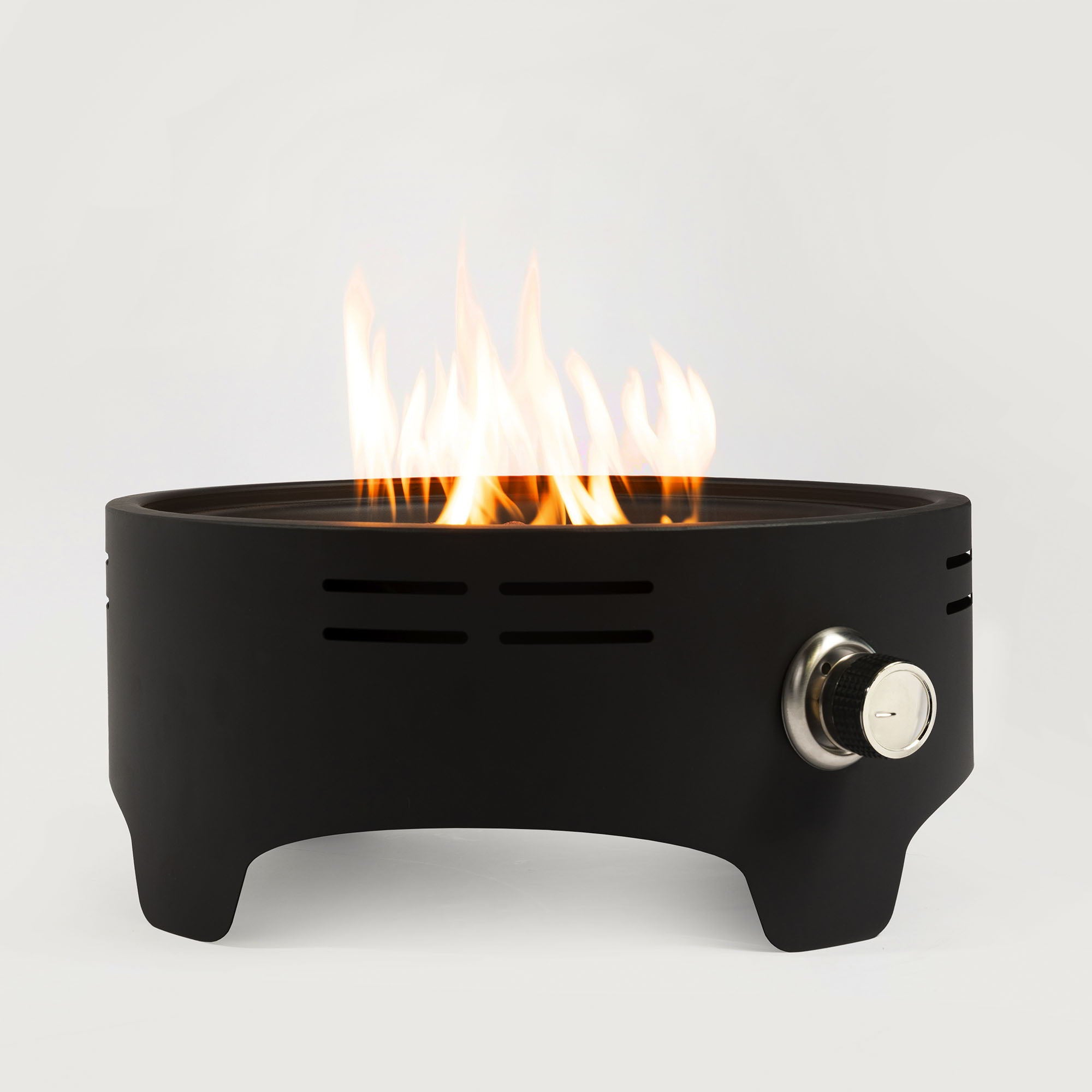15" Propane Tabletop Gas Fire, 40000 Btu Round Steel Fire Pit For Outdoor Living Room Garden Balcony - Black - Best Buy Furniture