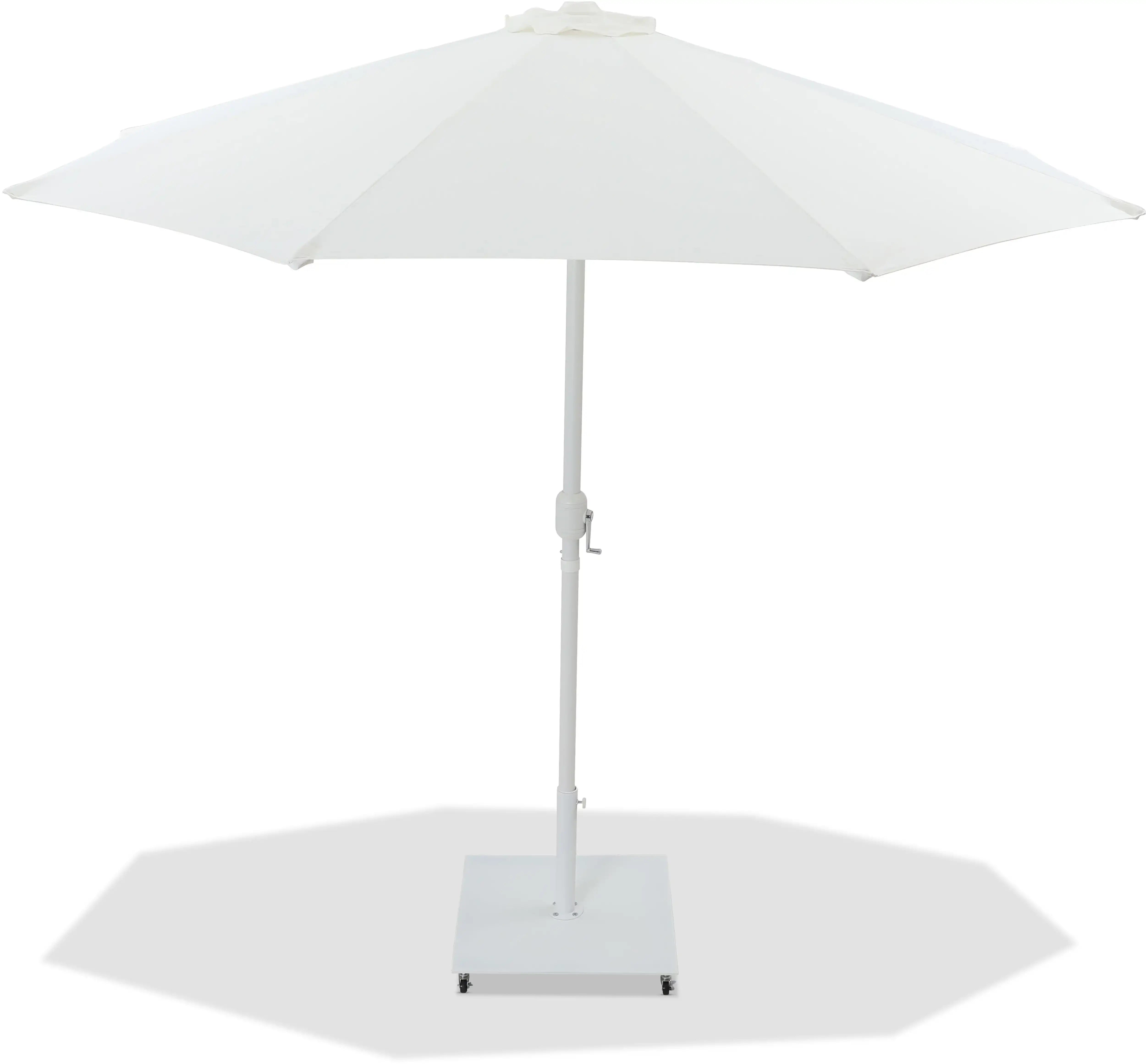 Fiji - Aluminum Patio Umbrella With Square White Base - Best Buy Furniture
