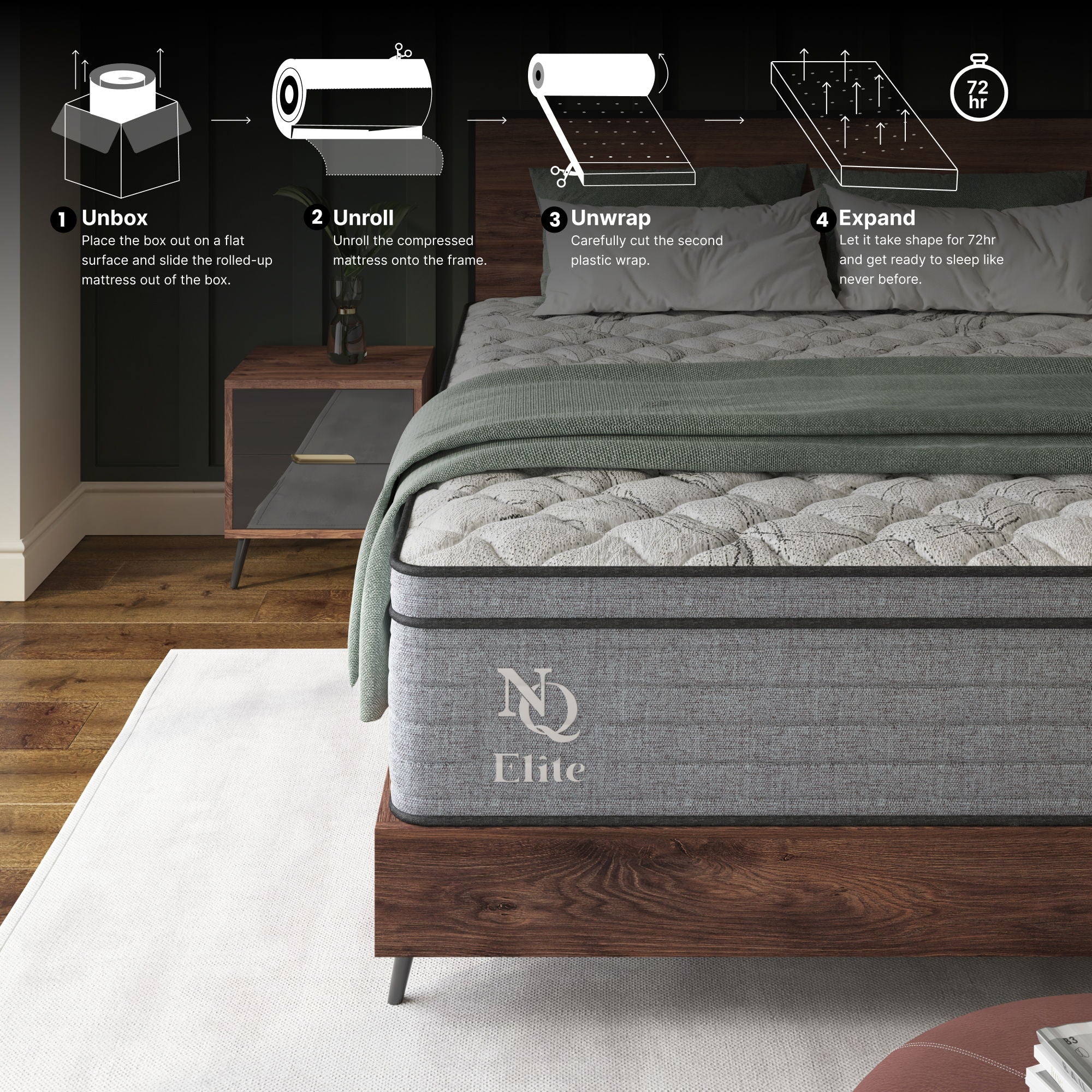 Elite Series Machka - 12" Cooling Gel Memory Foam Hybrid Mattress - Best Buy Furniture
