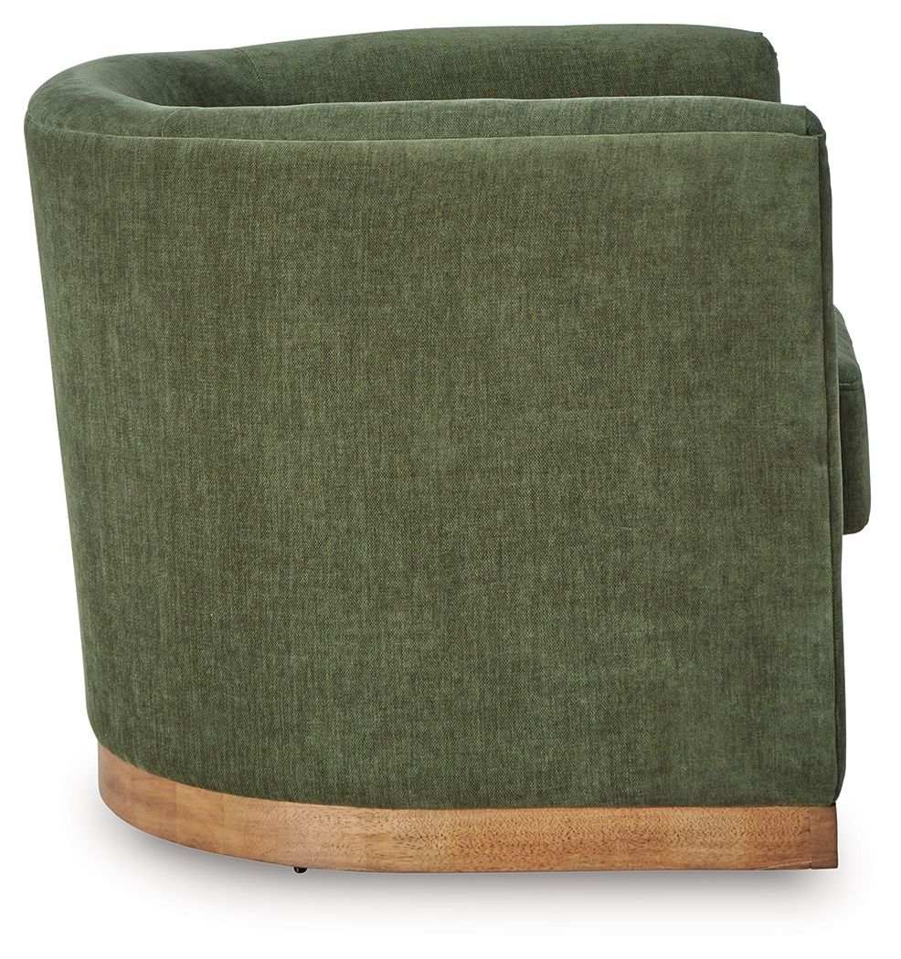 Jersonlow - Swivel Chair - Forest Green - Best Buy Furniture