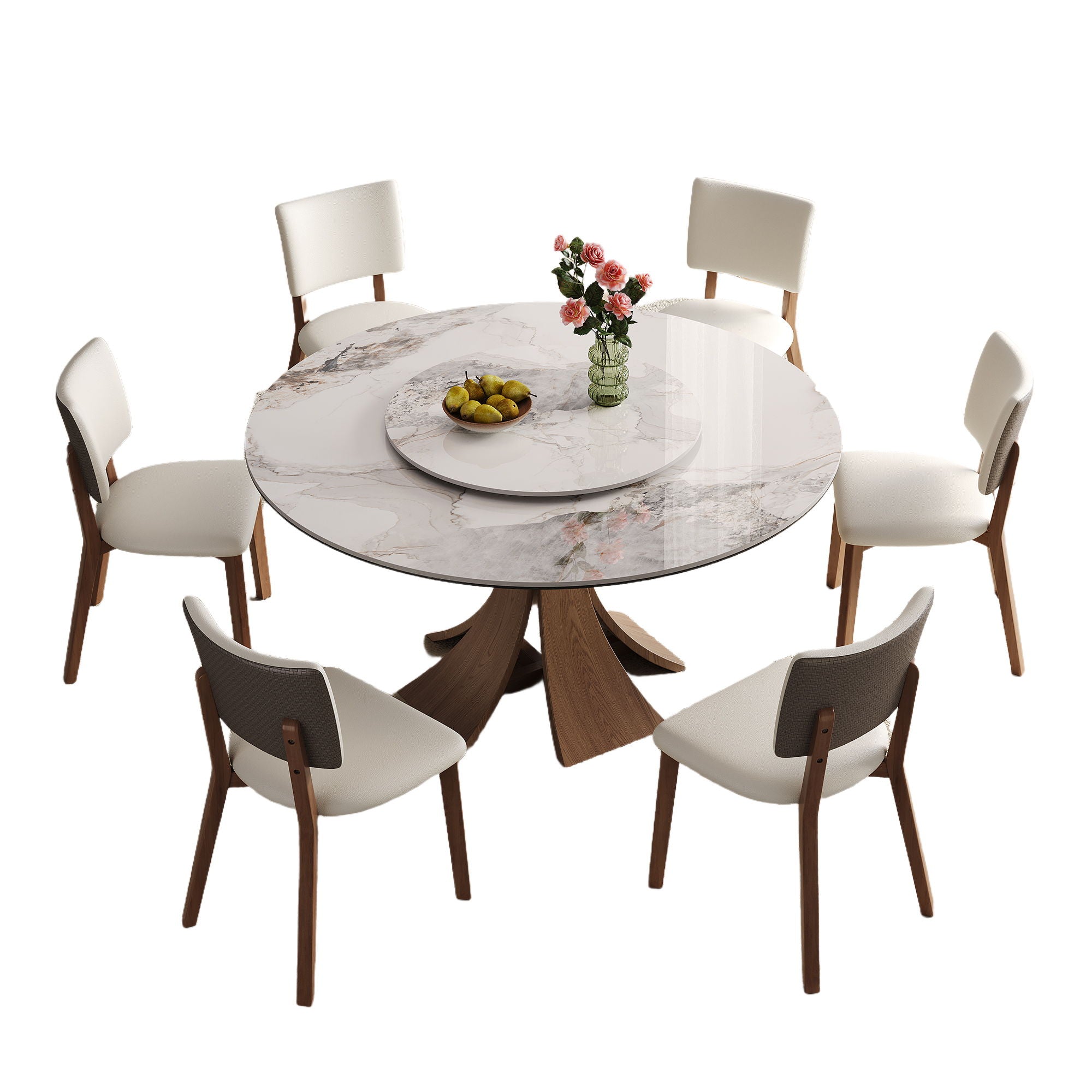 Dining Table Set With Wooden Base - Best Buy Furniture