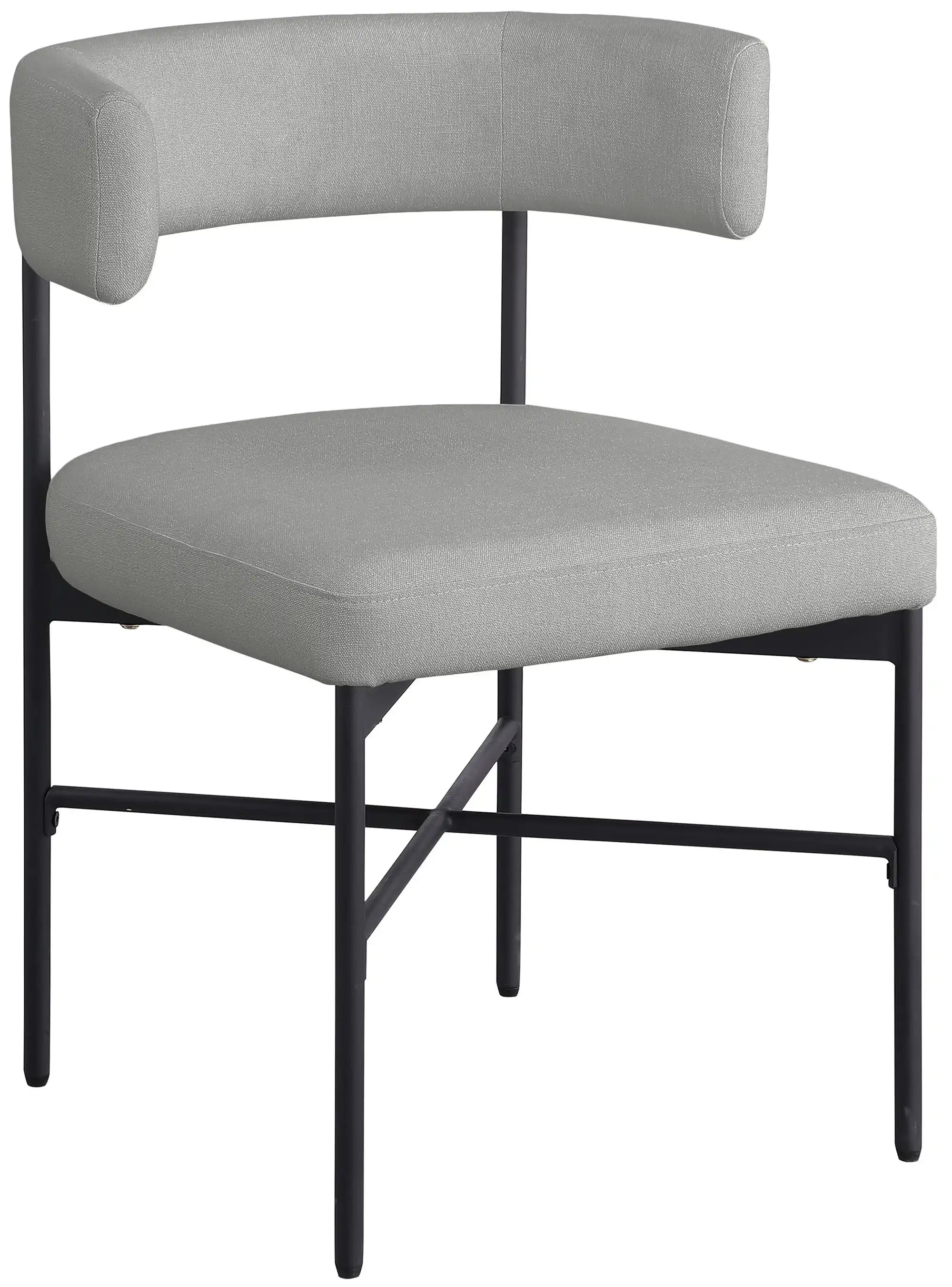 Rivage - Durable Dining Chair With Black Frame (Set of 2) - Best Buy Furniture