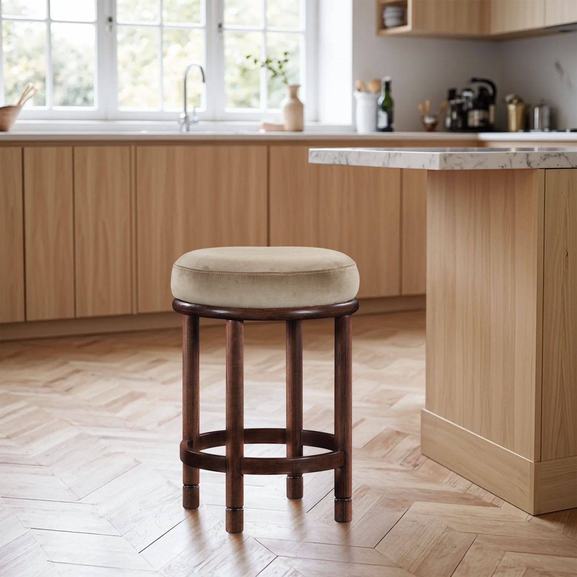 Monette - Counter Stool With Brown Base - Best Buy Furniture