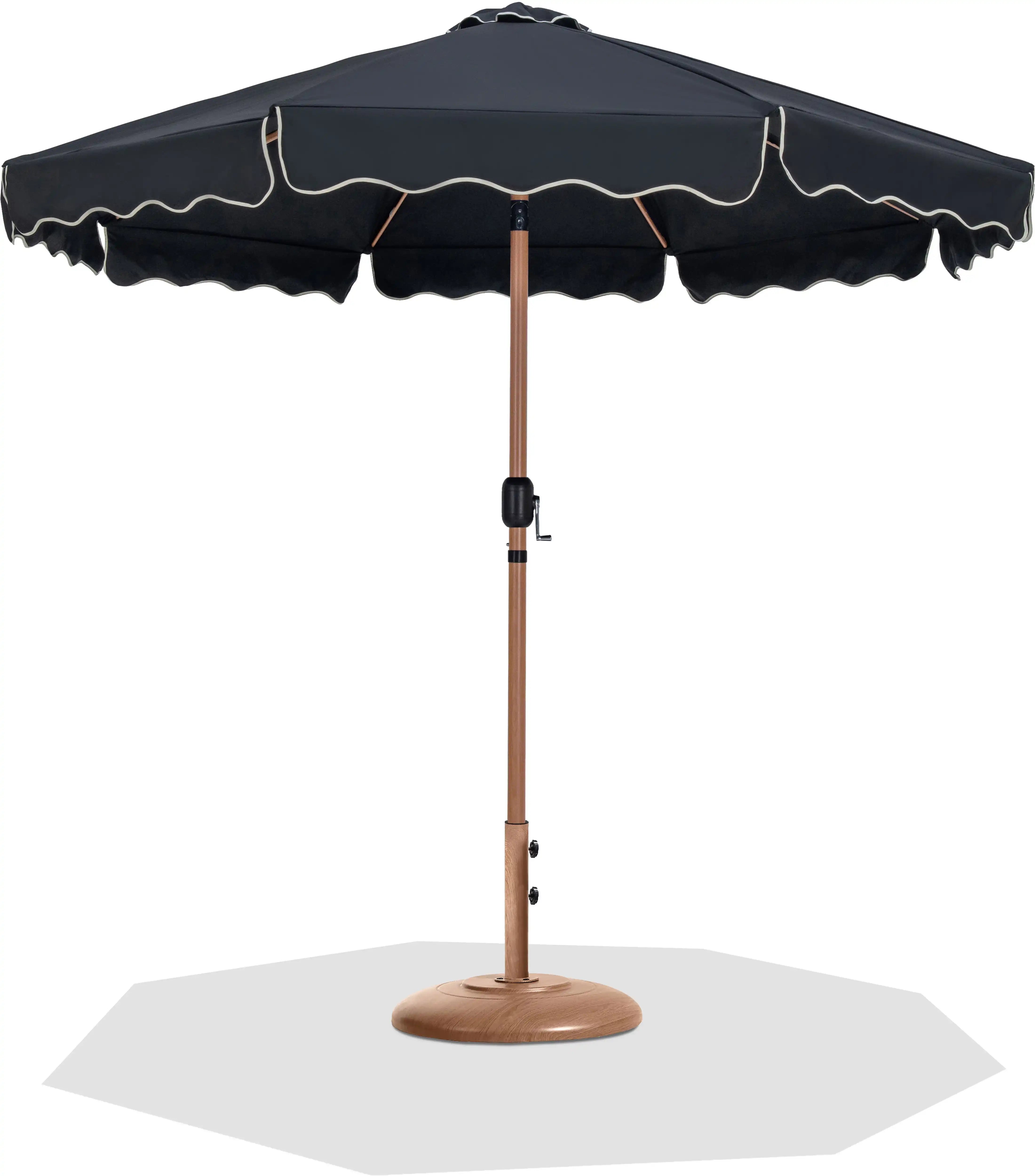 Amalfi - Patio Umbrella - Light Brown Base / Light Brown Pole - Best Buy Furniture