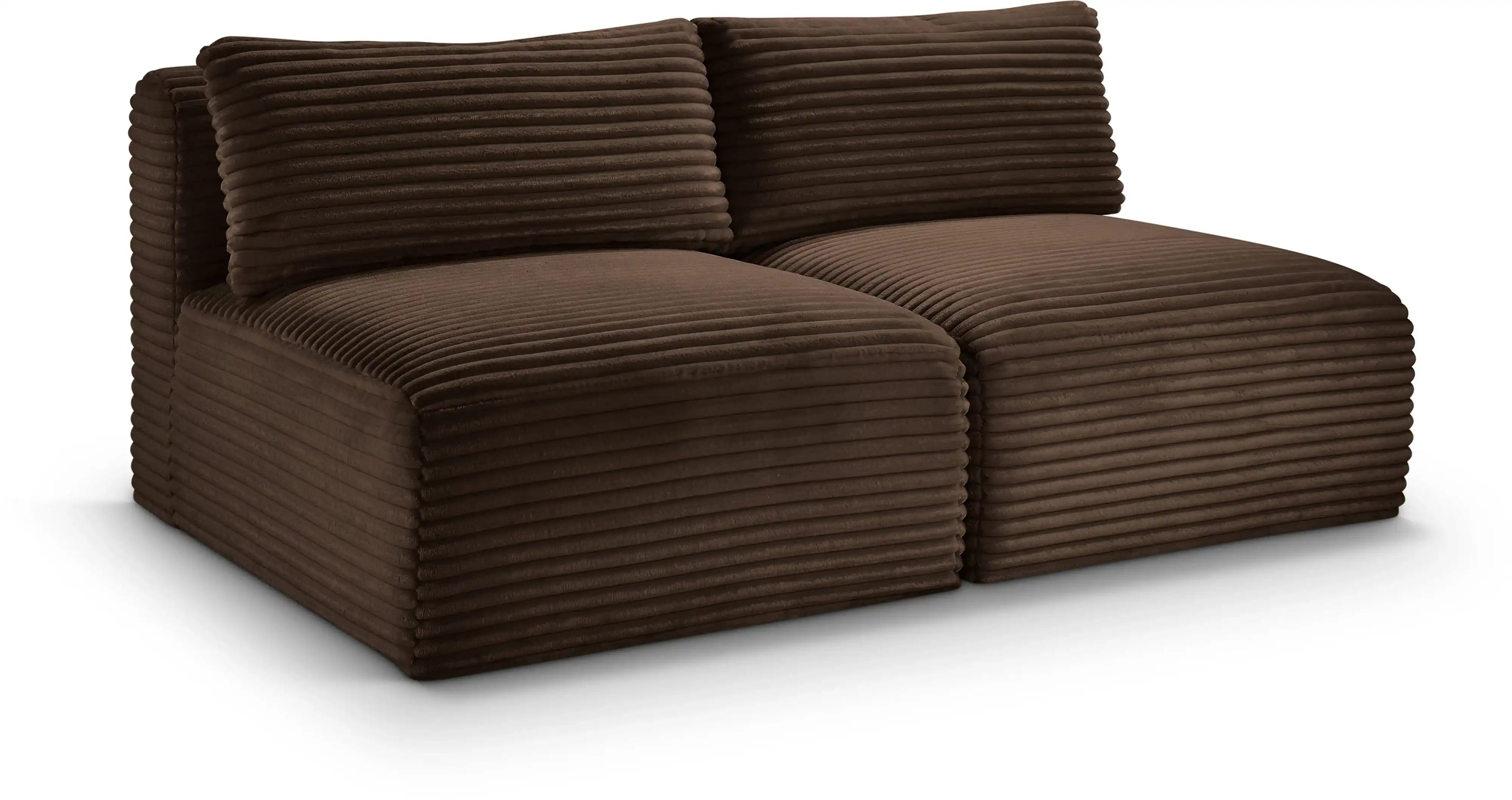 Shaggy - 2 Seat Modular Armless Sofa - Best Buy Furniture