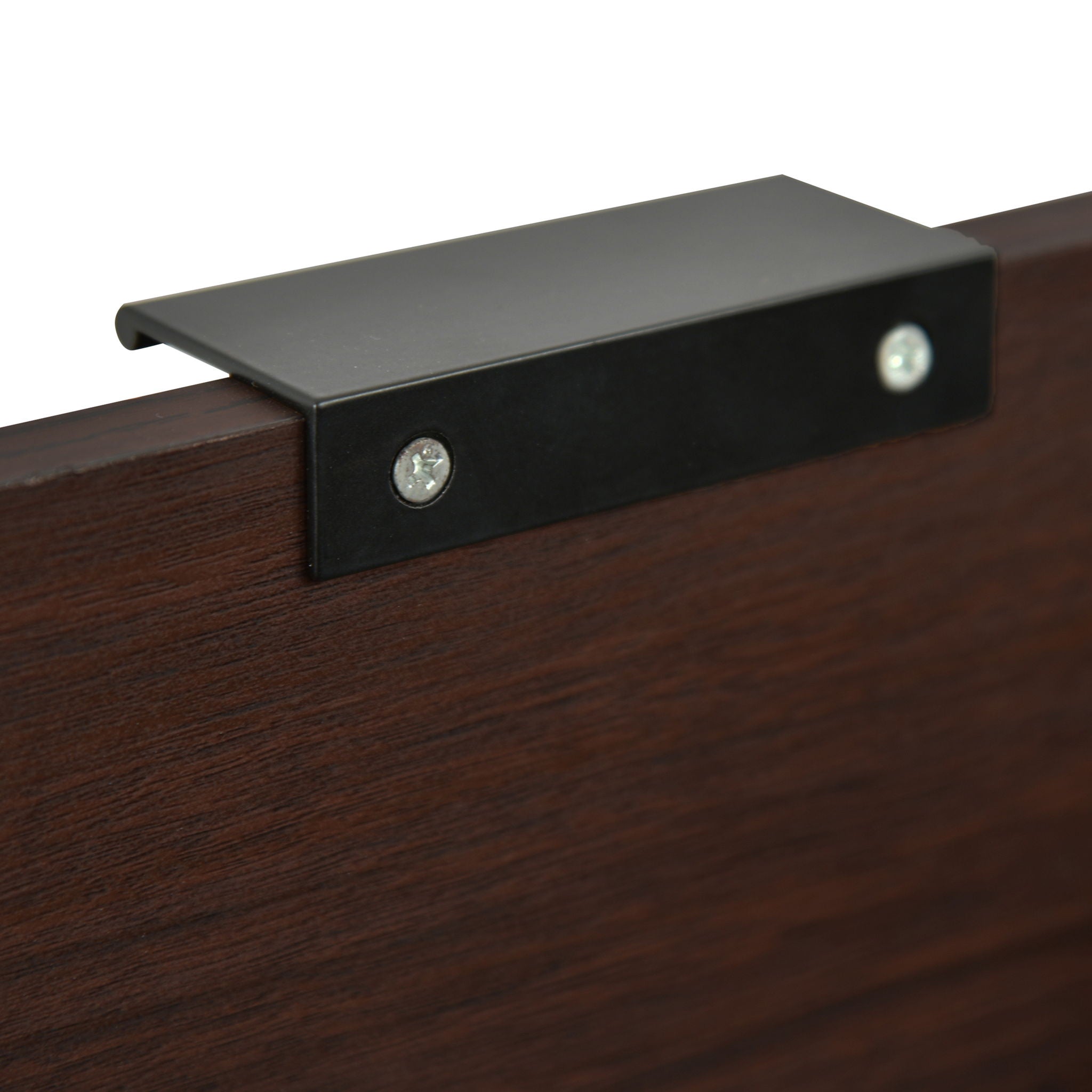 Modern Industrial Tall End Table With Drawer And Shelf - Walnut - Best Buy Furniture