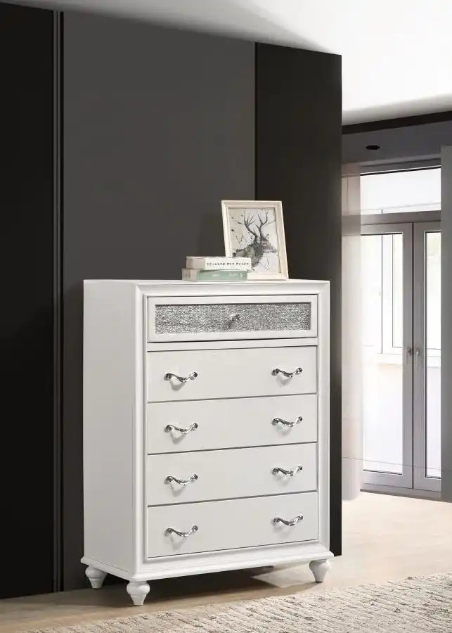 Barzini - 5-Drawer Bedroom Chest - Best Buy Furniture