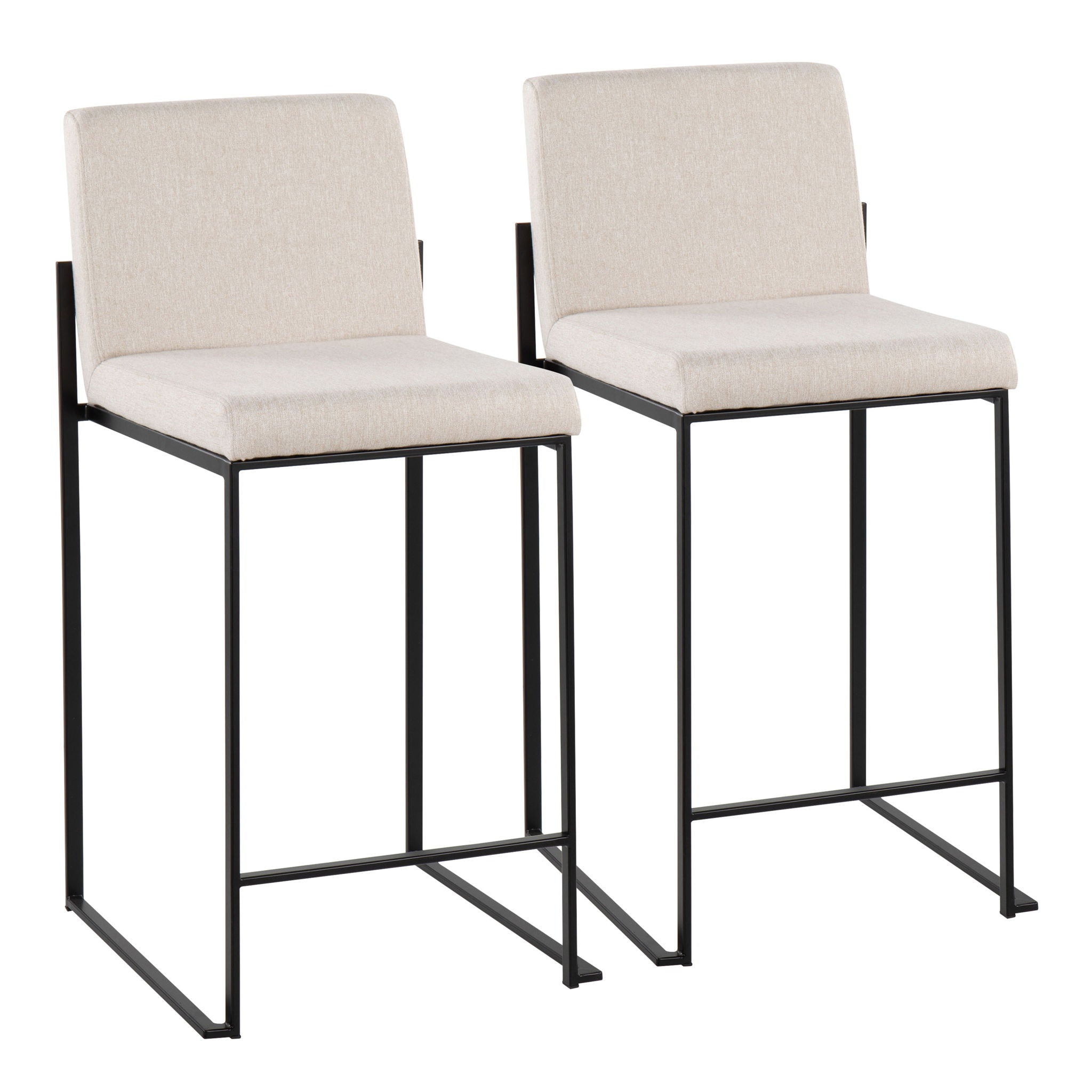 Fuji - Contemporary Modern Elegance, High Back Counter Stool - Best Buy Furniture