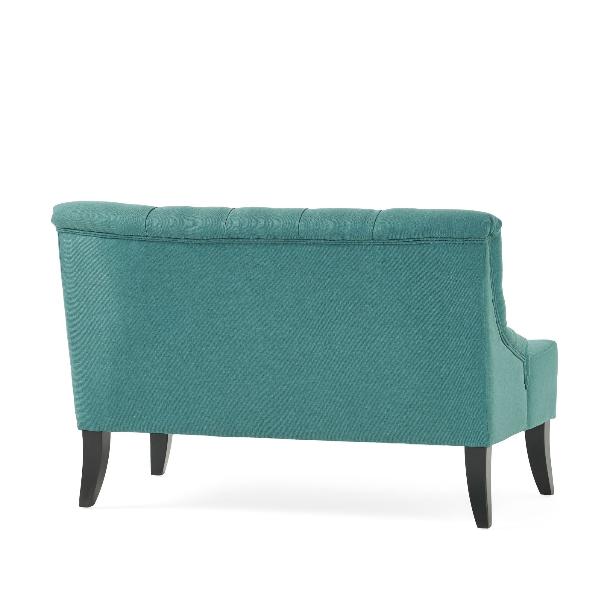 Nicole - French Style Upholstered Loveseat With Tufted Backrest - Teal - Best Buy Furniture