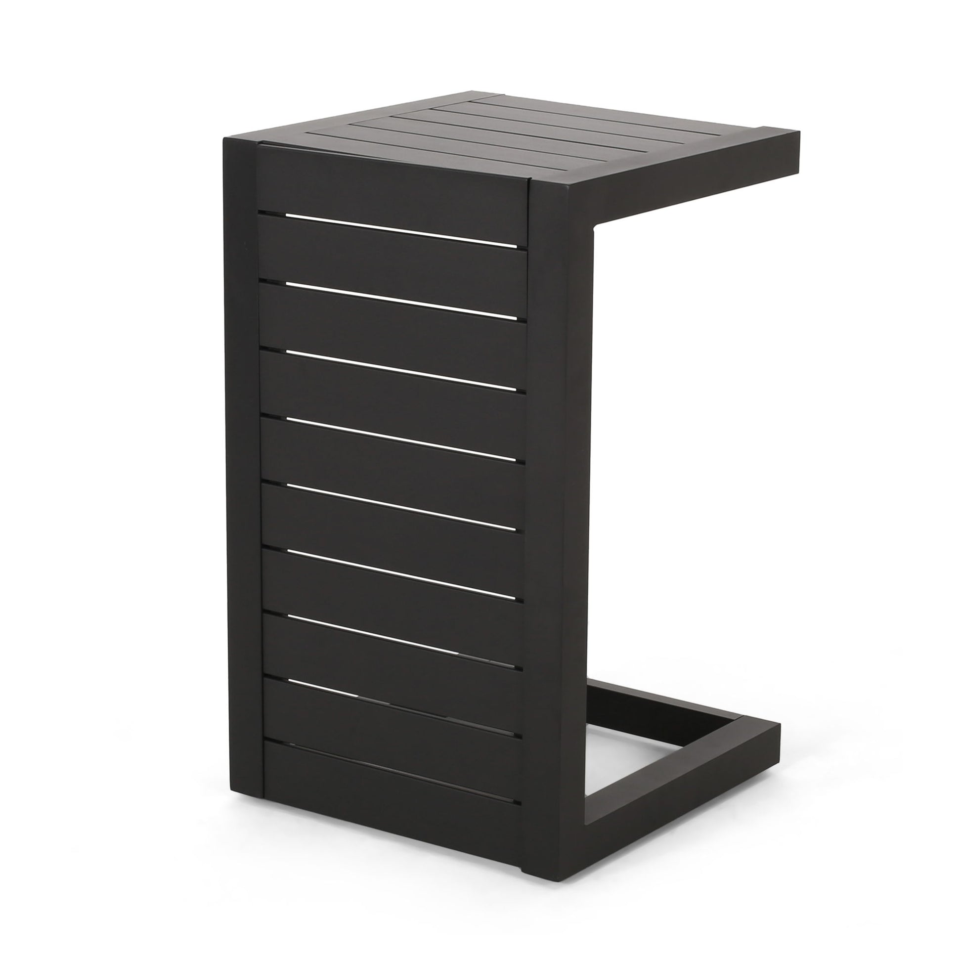 Aluminum Outdoor C - Shaped Side Table For Patio - Best Buy Furniture