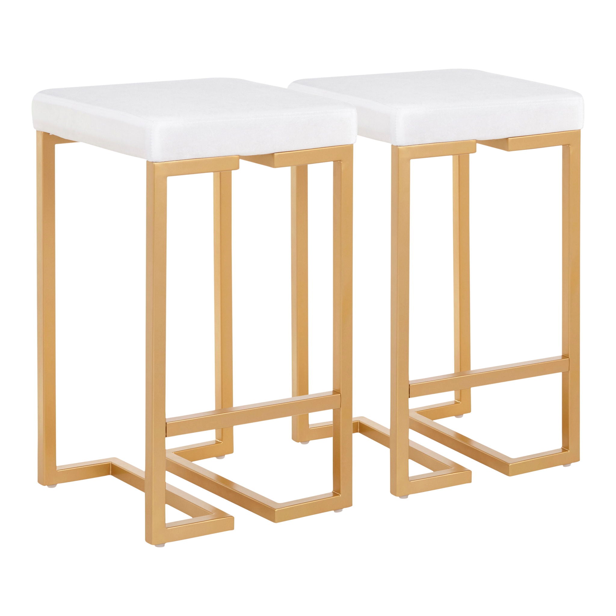 Midas - Contemporary / Glam Counter Stool (Set of 2) - Best Buy Furniture