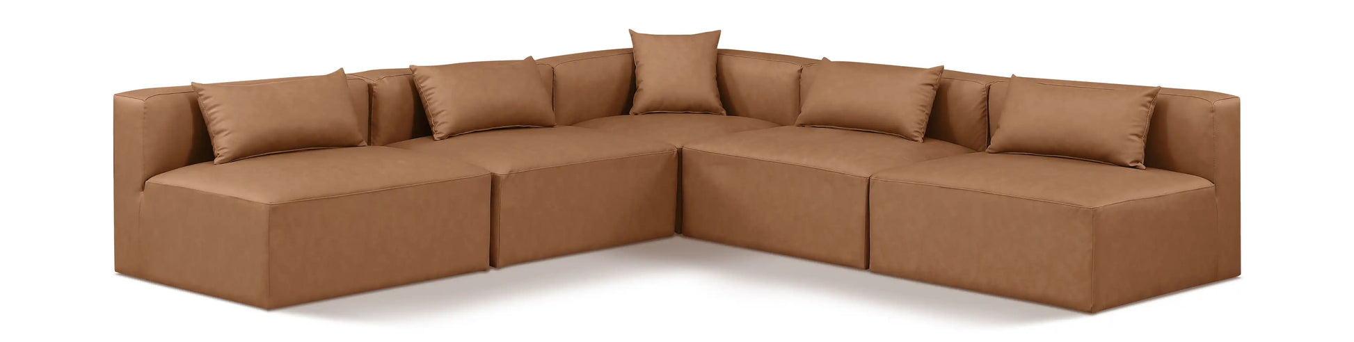 Cube - 5 Piece Modular Corner Armless Sectional - Best Buy Furniture