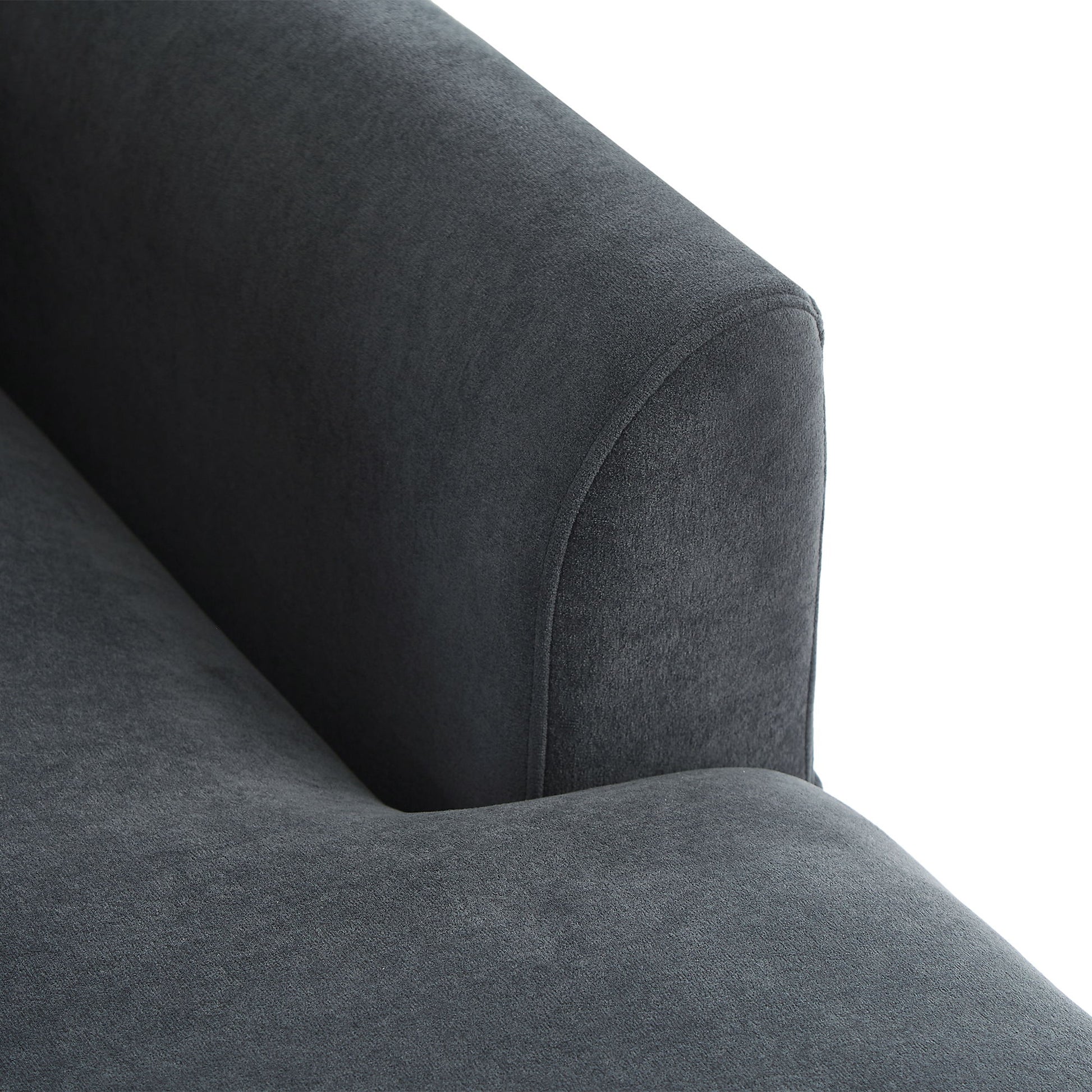 Upholstered L Shaped Sectional Sofa With Storage, Movable Ottoman, And 6 Throw Pillows - Best Buy Furniture