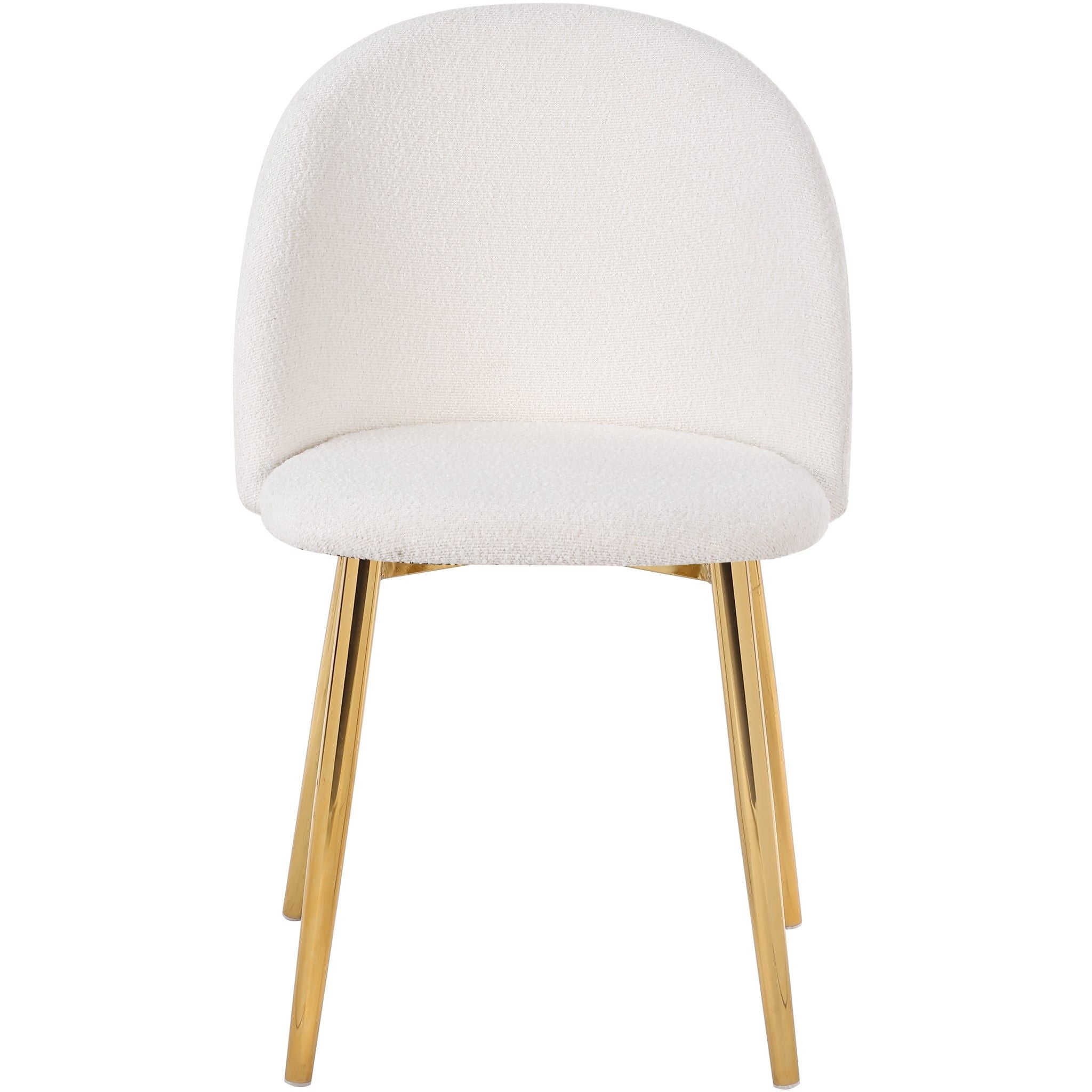 Marion - Mid-Century Modern Dining Chair (Set of 2) - Gold / White - Best Buy Furniture