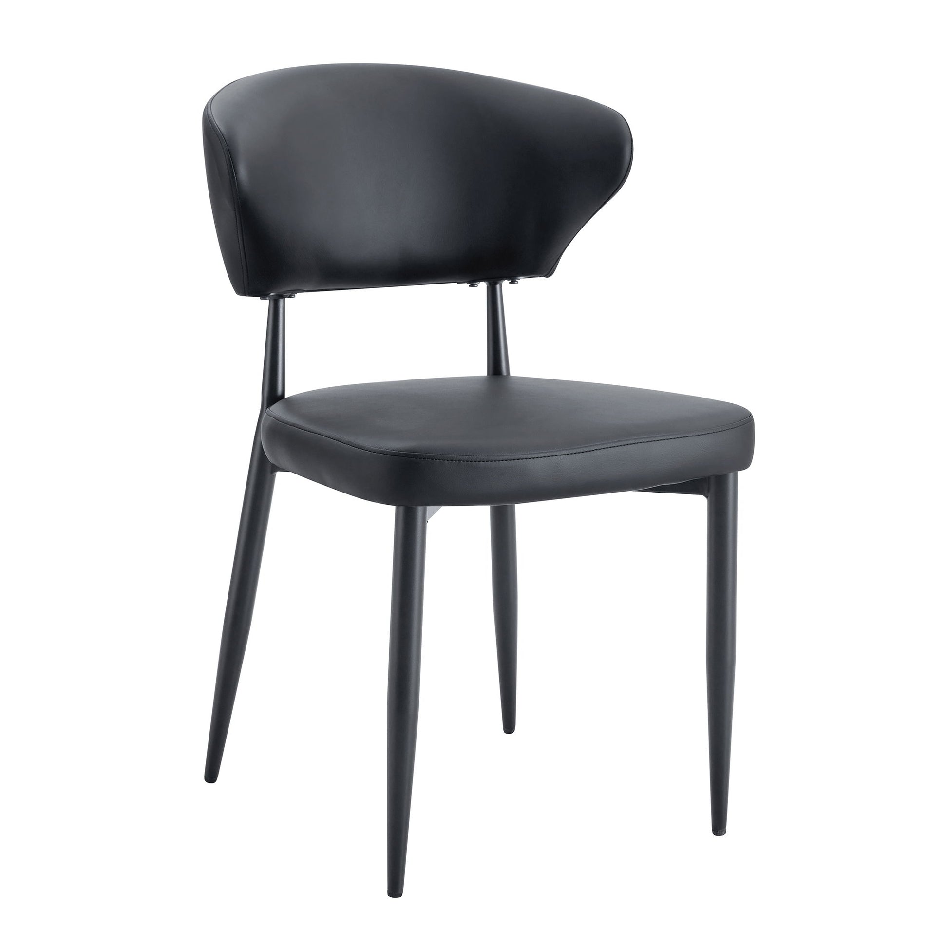 Minimalist Ergonomic Dining Chair With Curved Backres (Set of 4) - Best Buy Furniture