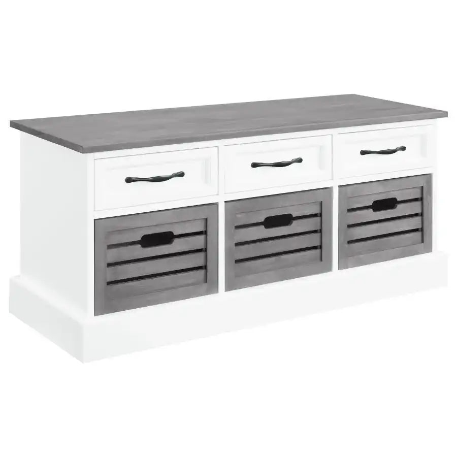 Alma - 3-Drawer Storage Bench - Best Buy Furniture