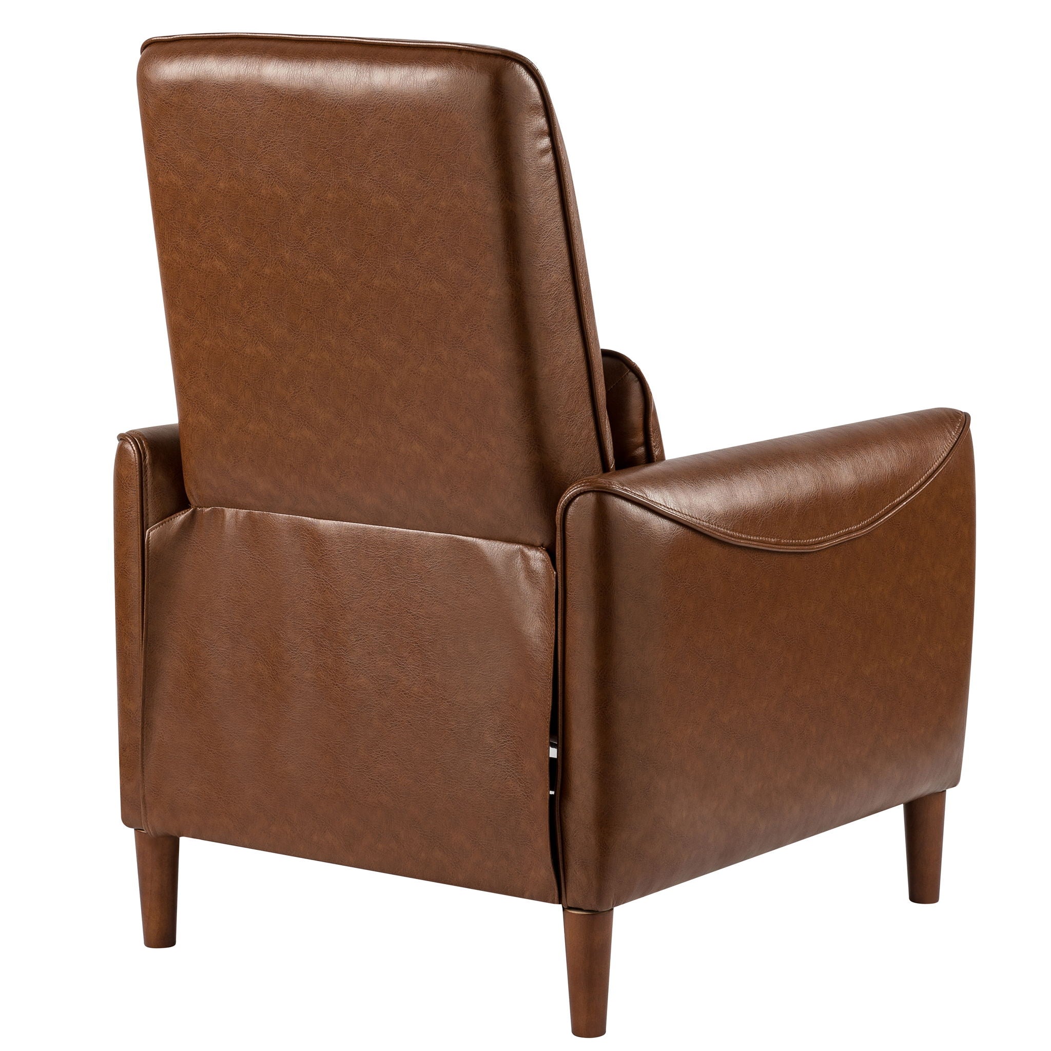 Upholstered Push Recliner Chair With Rubber Wood Legs For Living Room - Best Buy Furniture