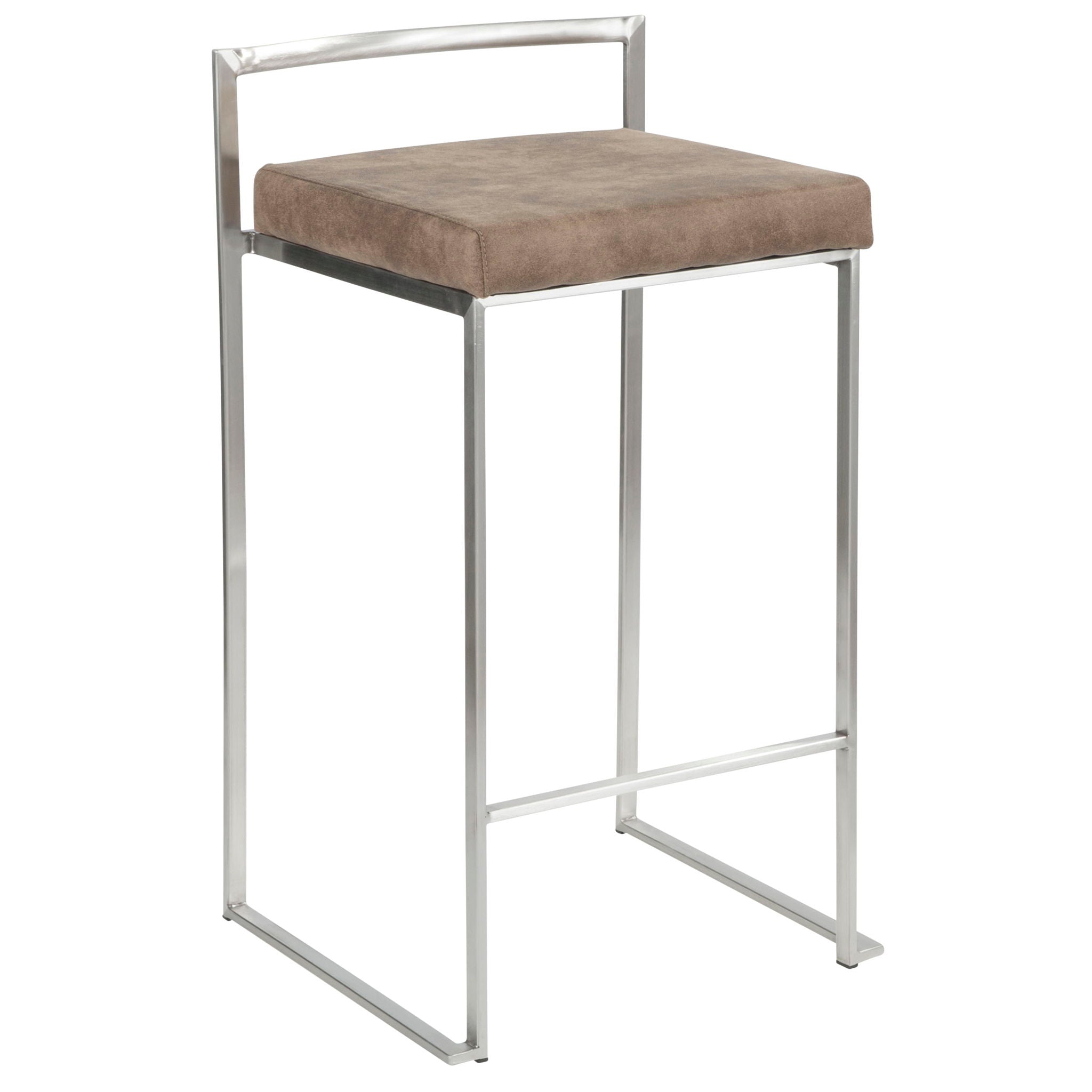 Fuji - Contemporary Elegant Stackable Counter Stool Set - Best Buy Furniture