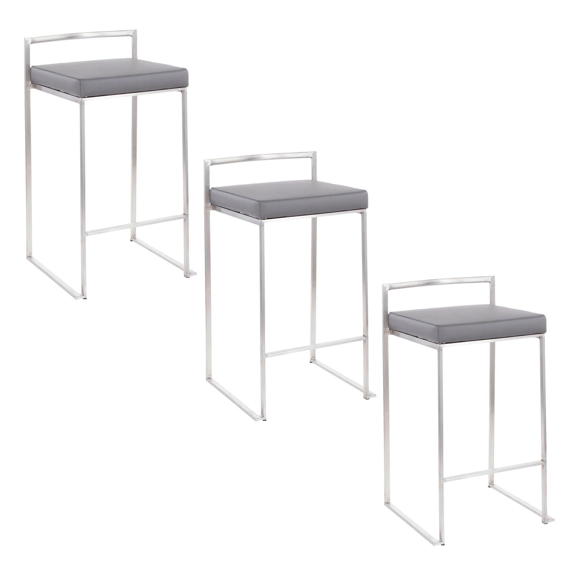 Fuji - Elegant Design Contemporary Stackable Counter Stool - Best Buy Furniture