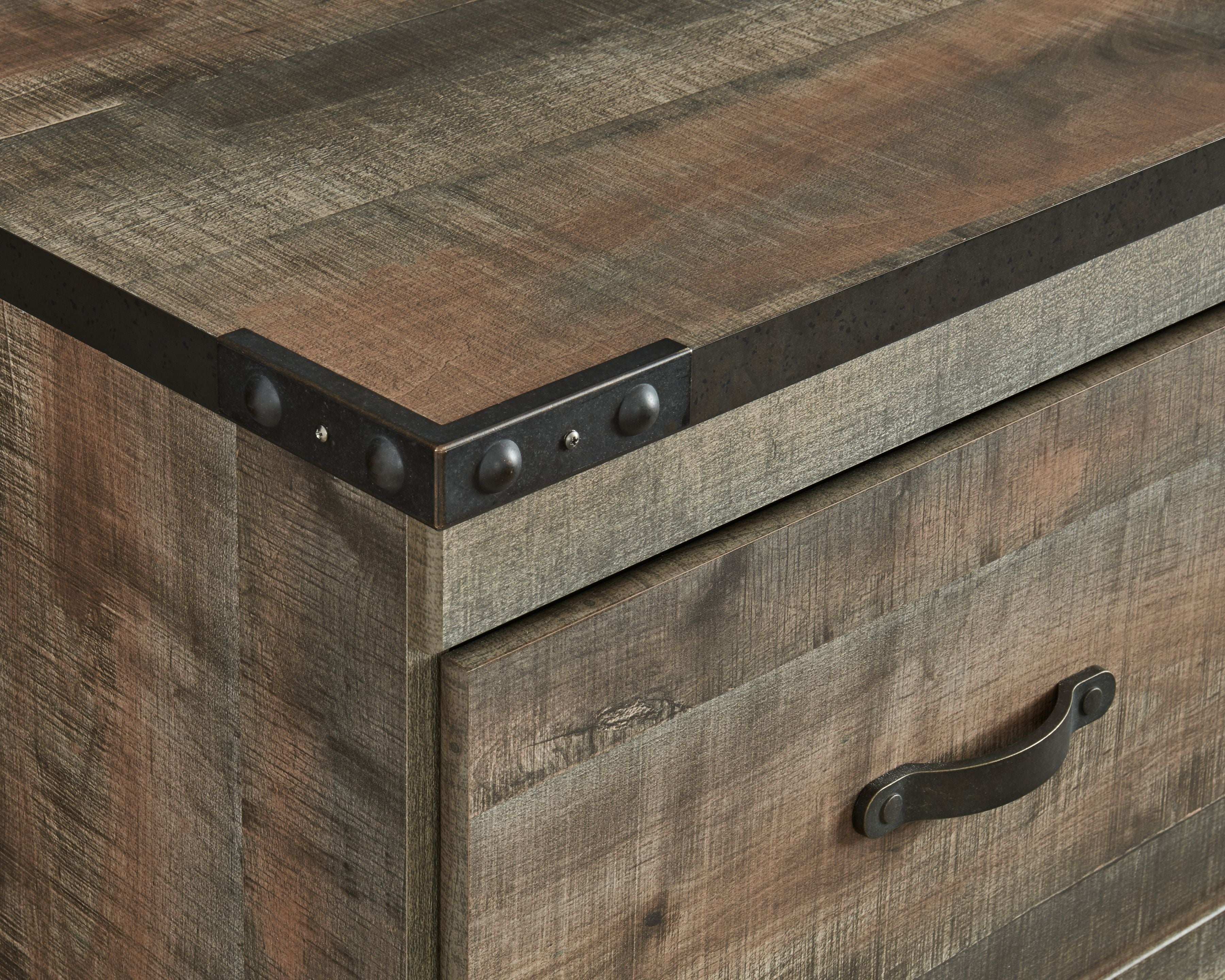 Trinell - TV Stand With Electric Fireplace - Brown - Best Buy Furniture