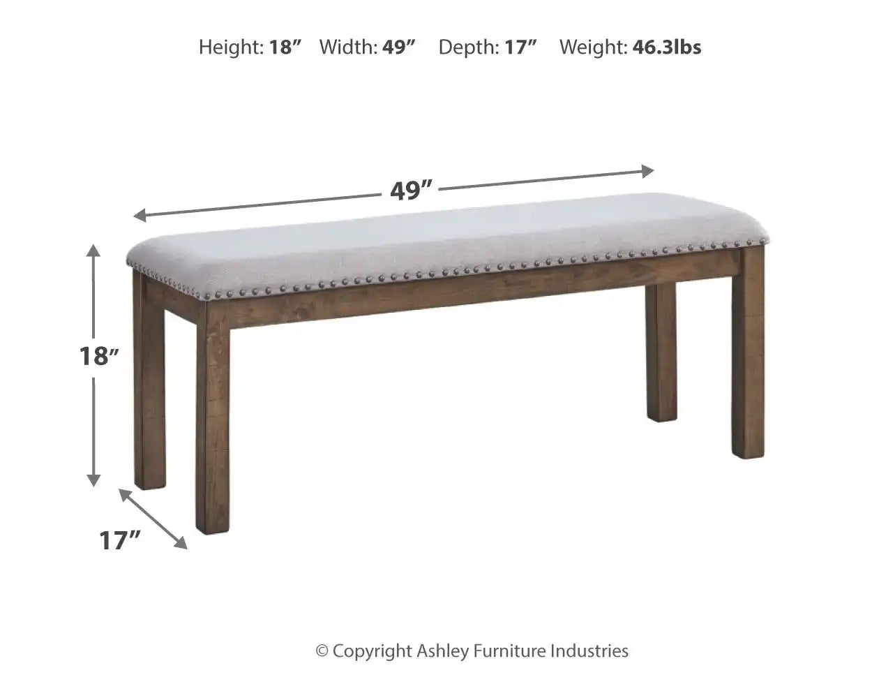 Moriville - Upholstered Bench - Beige - Best Buy Furniture