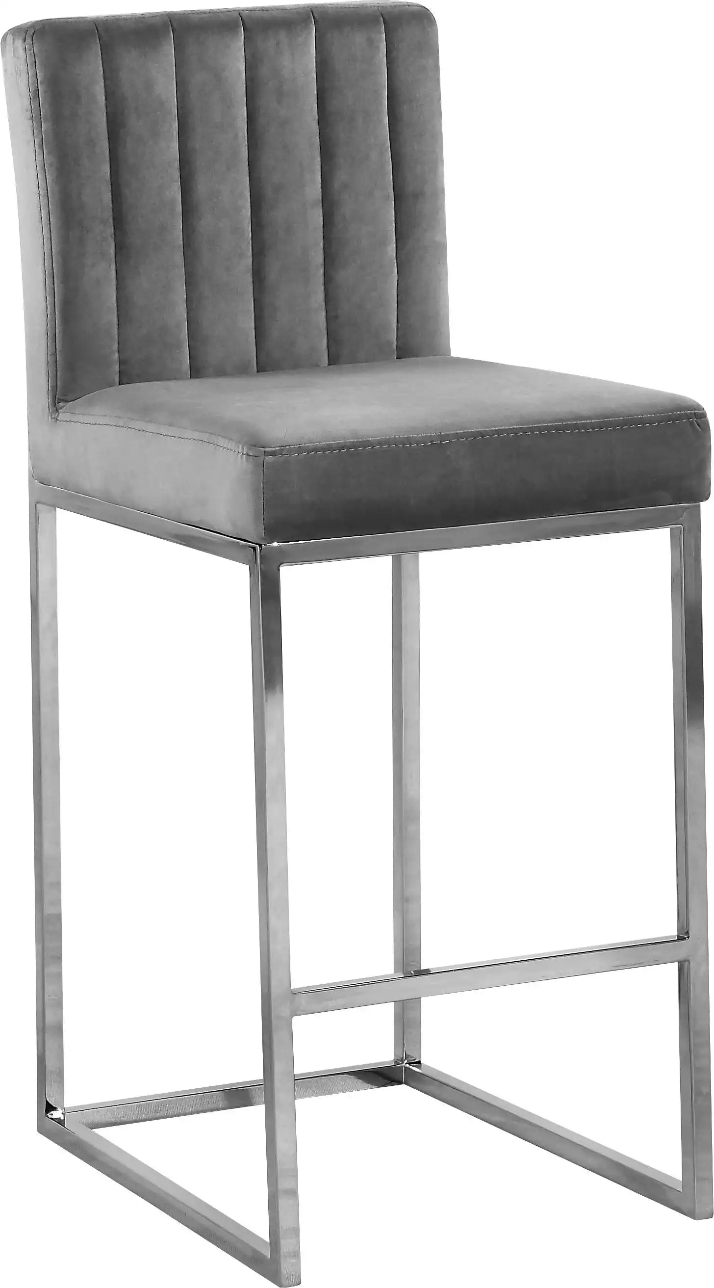 Giselle - Stool with Chrome Legs - Best Buy Furniture