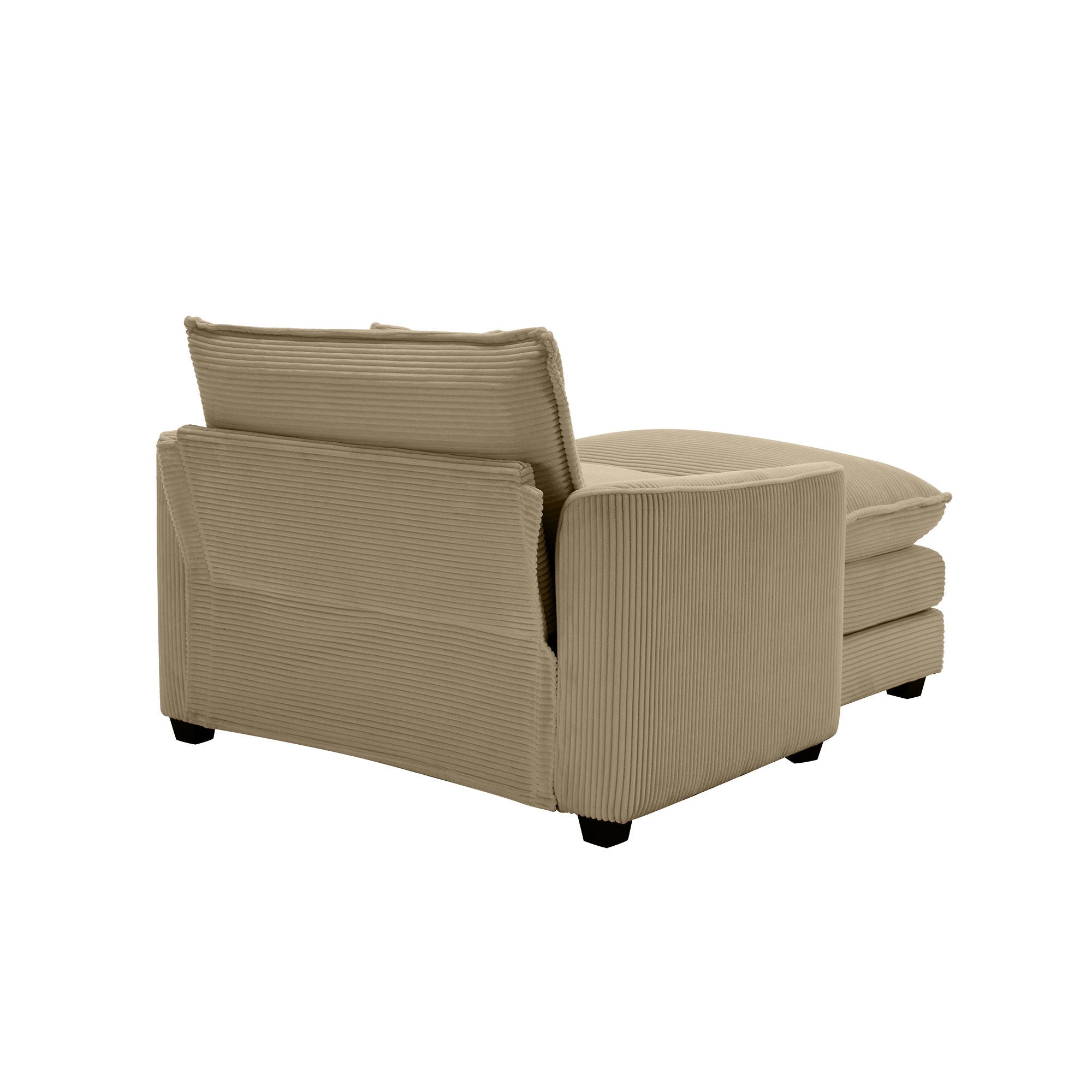 Elegant Corduroy Oversized Sectional Sofa Set With Deep Seats And Flexible Layout