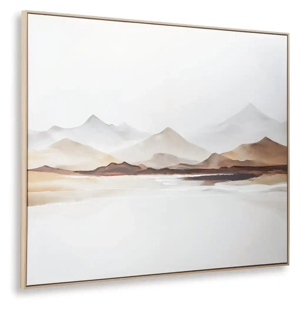 Karalen - Wall Art - White / Gray / Brown - Best Buy Furniture
