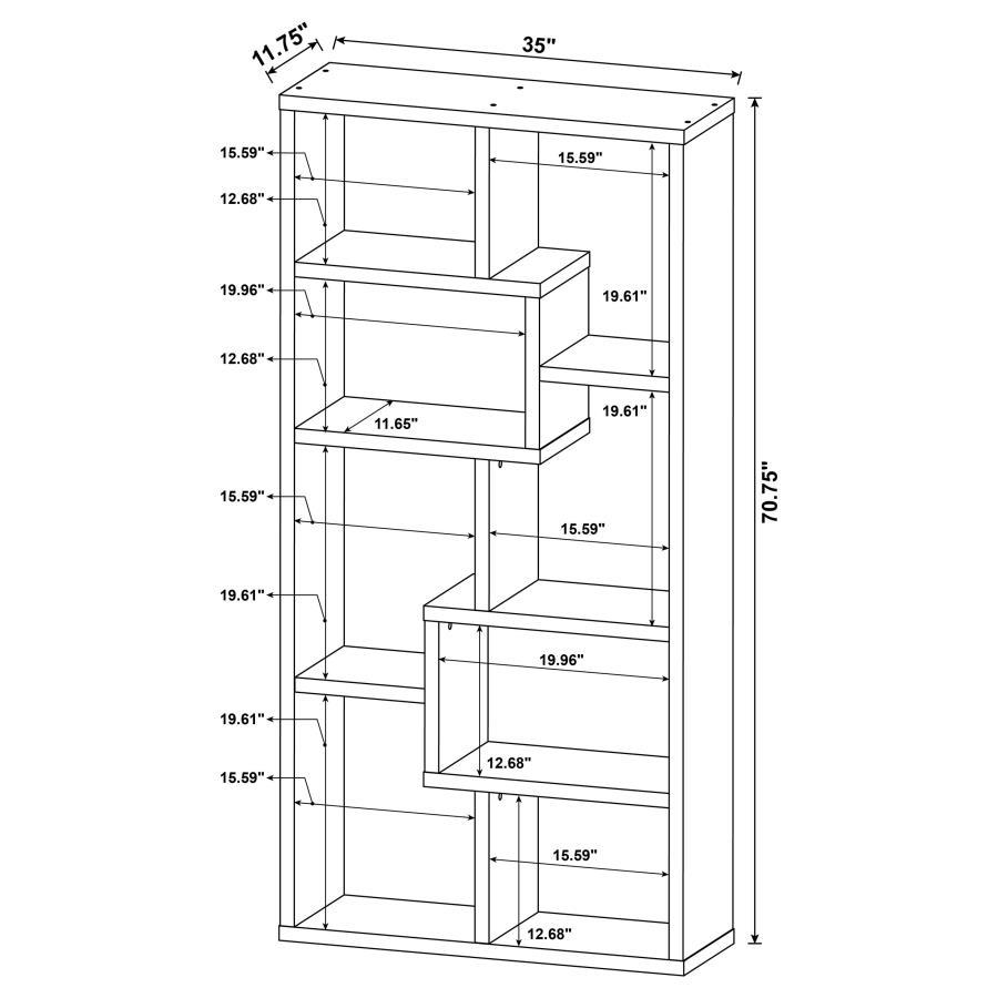 Theo - 6-Shelf Bookshelf - Best Buy Furniture
