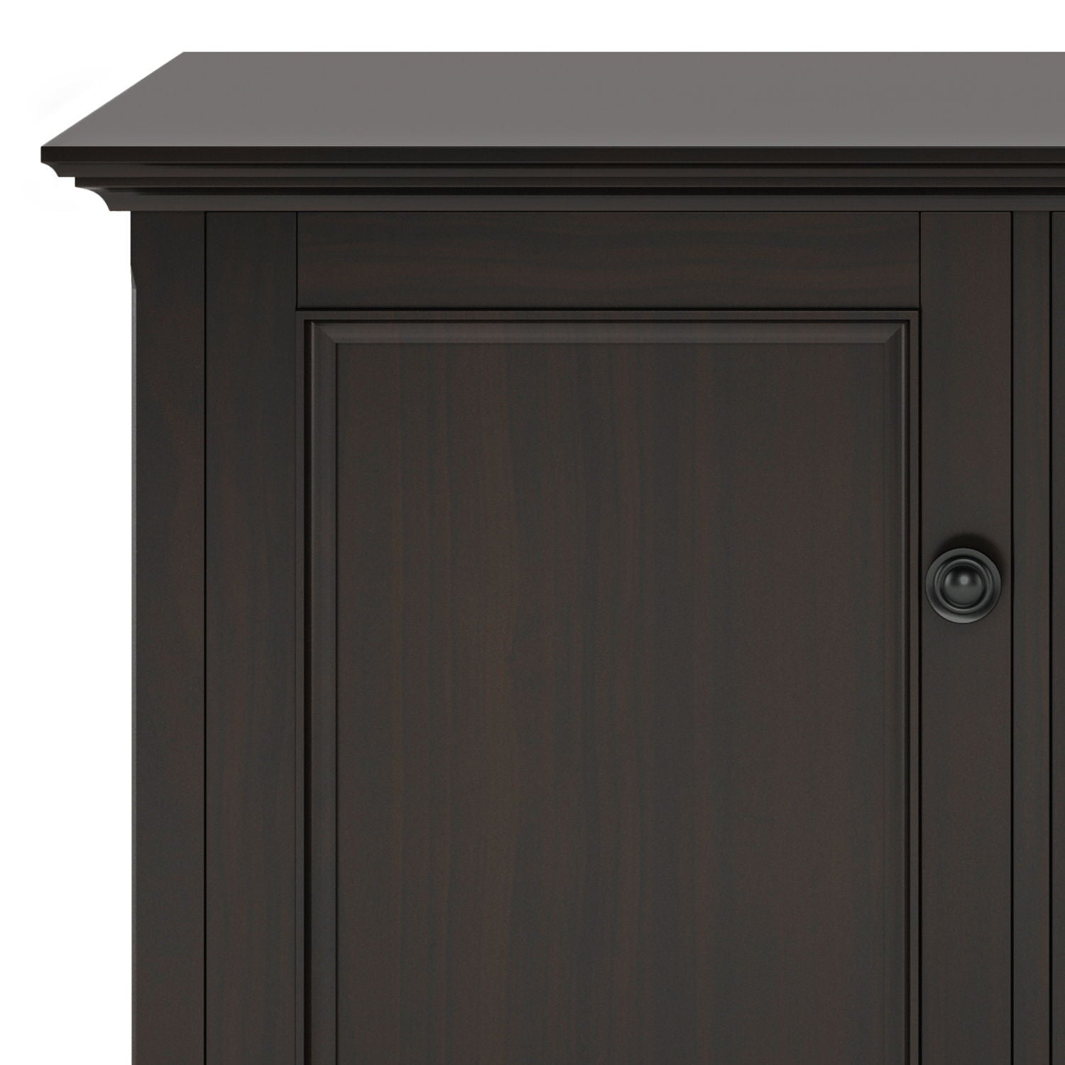 Amherst - Wide 3 Door Storage Cabinet - Hickory Brown - Best Buy Furniture
