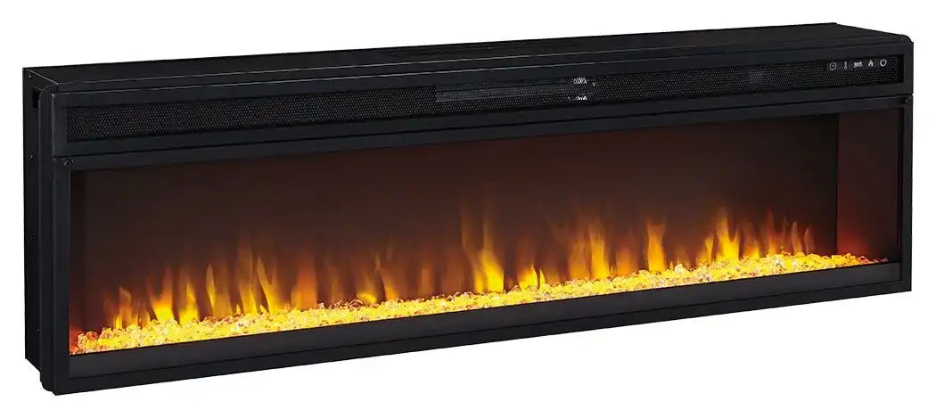Entertainment Accessories - Wide Fireplace Insert - Black - Best Buy Furniture