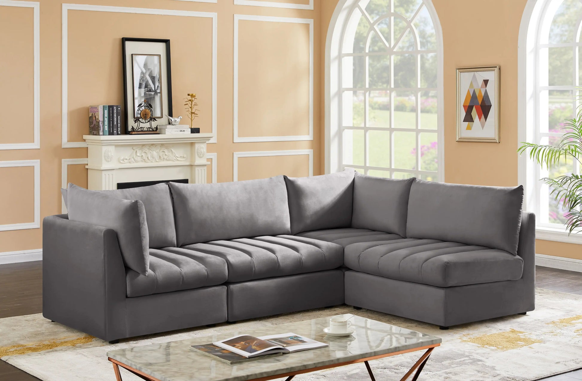 Jacob - 4 Pc. Modular Sectional - Best Buy Furniture