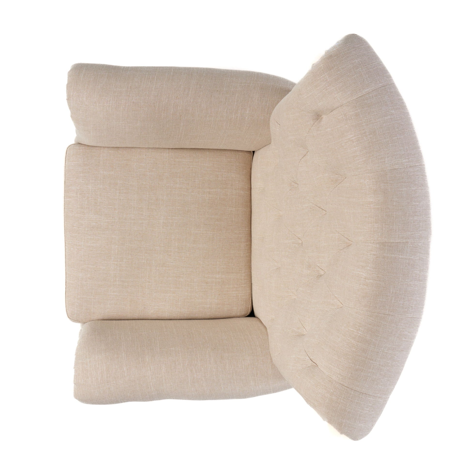 Springfield - Tufted Club Chair Stylish Upholstery - Light Beige - Best Buy Furniture