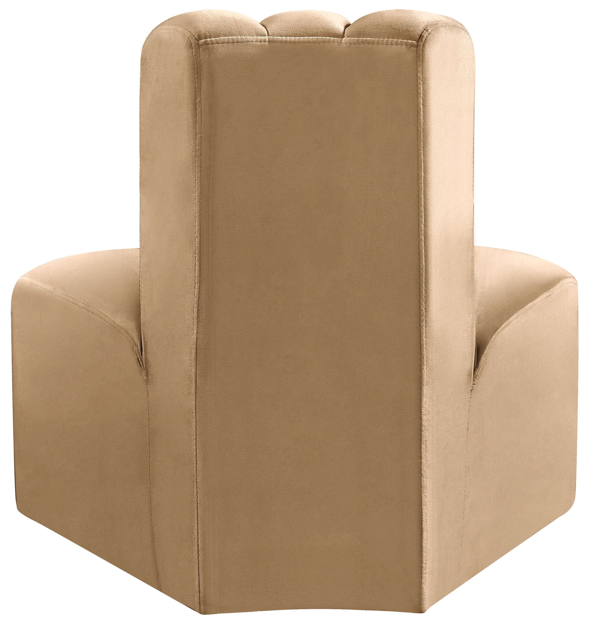 Arc - Velvet Reverse Corner Chair - Best Buy Furniture