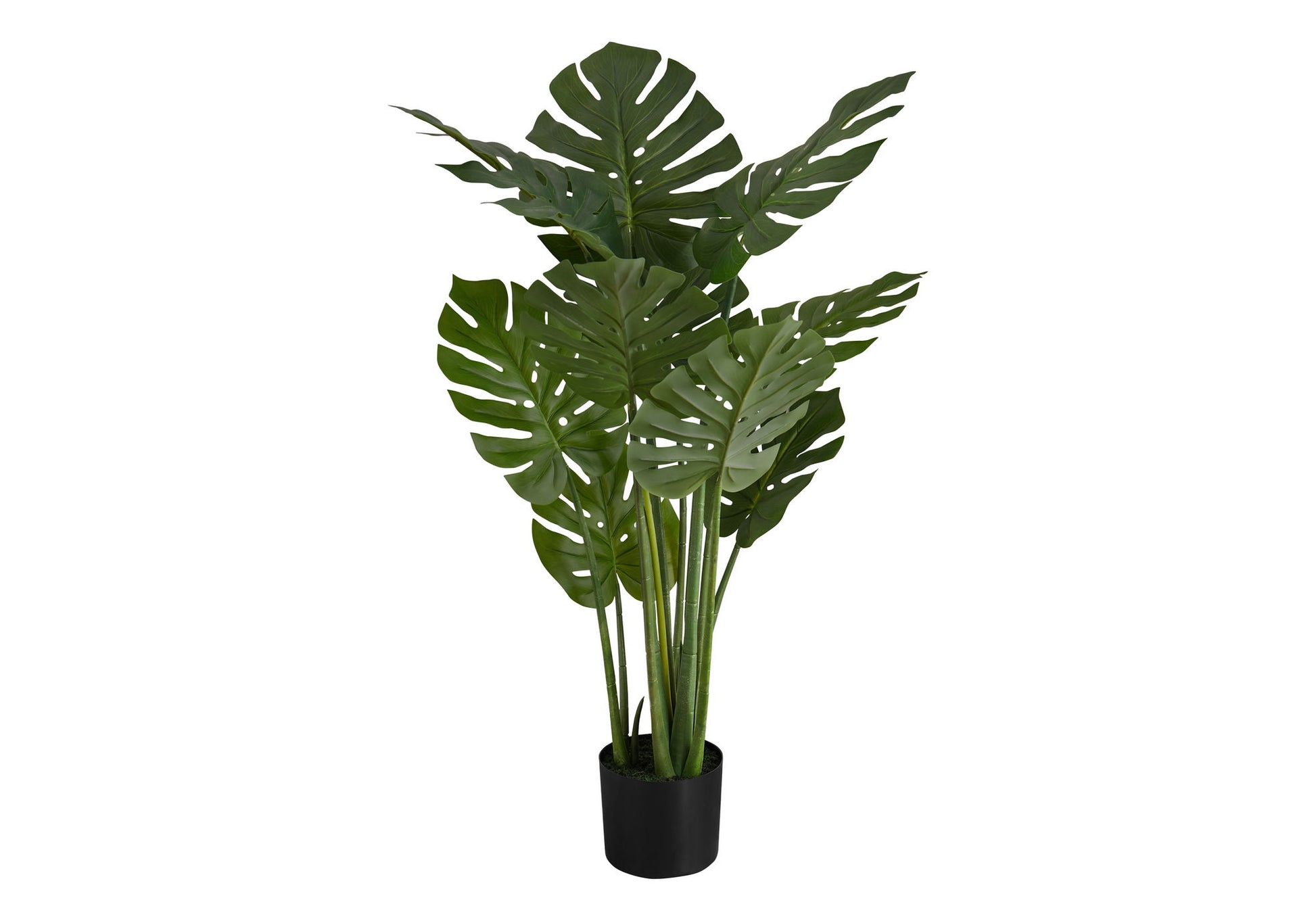 45" Tall, Artificial Plant, Monstera Tree, Indoor, Faux, Fake, Floor, Greenery, Potted, Real Touch, Decorative - Green / Black - Best Buy Furniture