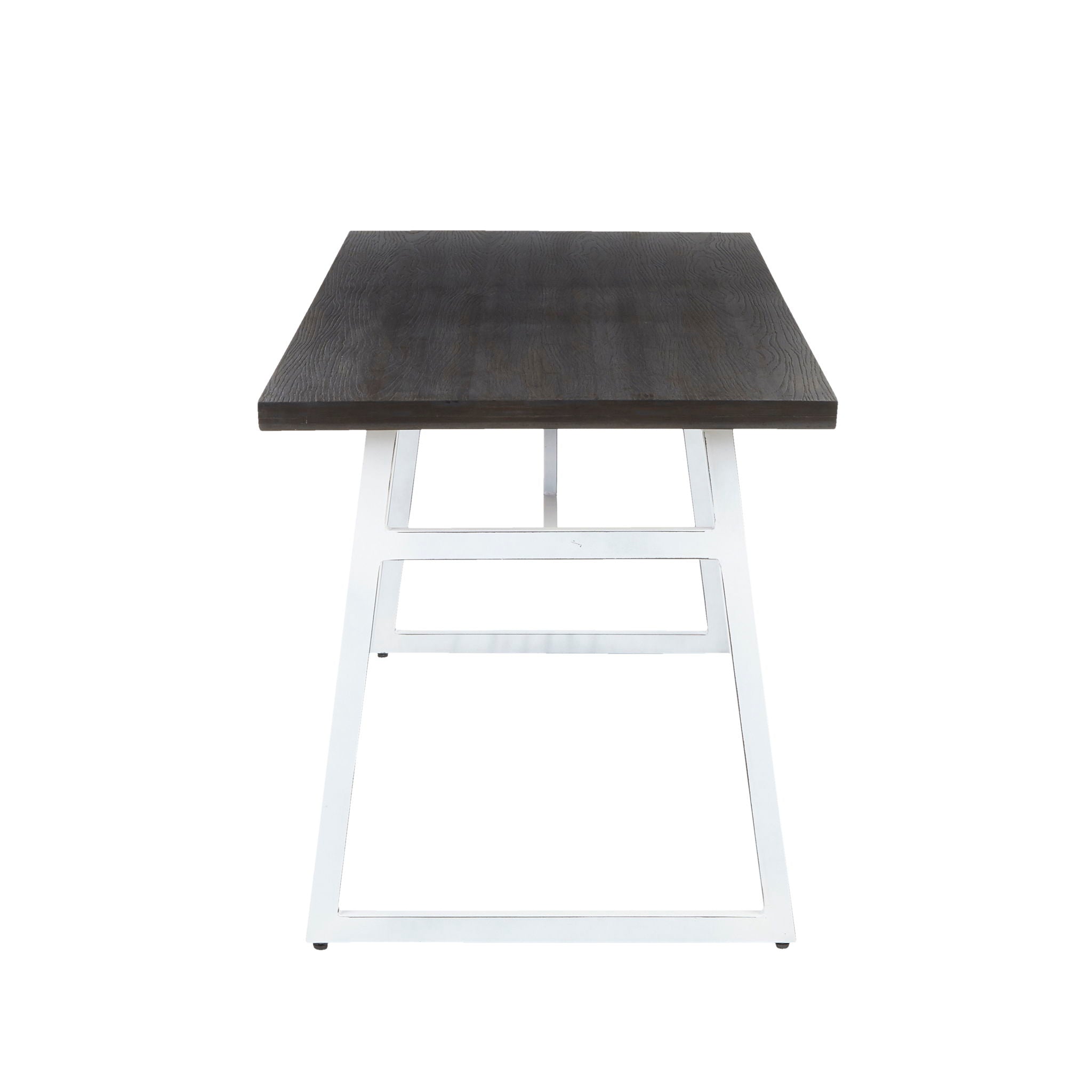 Geo - Industrial Dining Table - Vintage White / Espresso - Best Buy Furniture