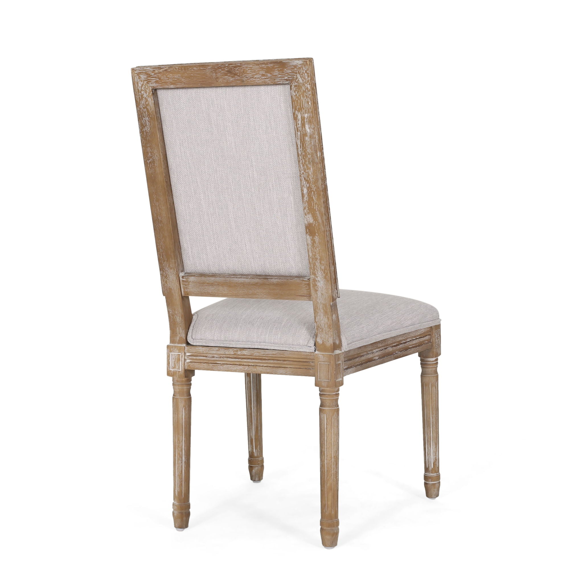 French Country Style Dining Chair With Upholstered Seating And Fluted Legs - Best Buy Furniture