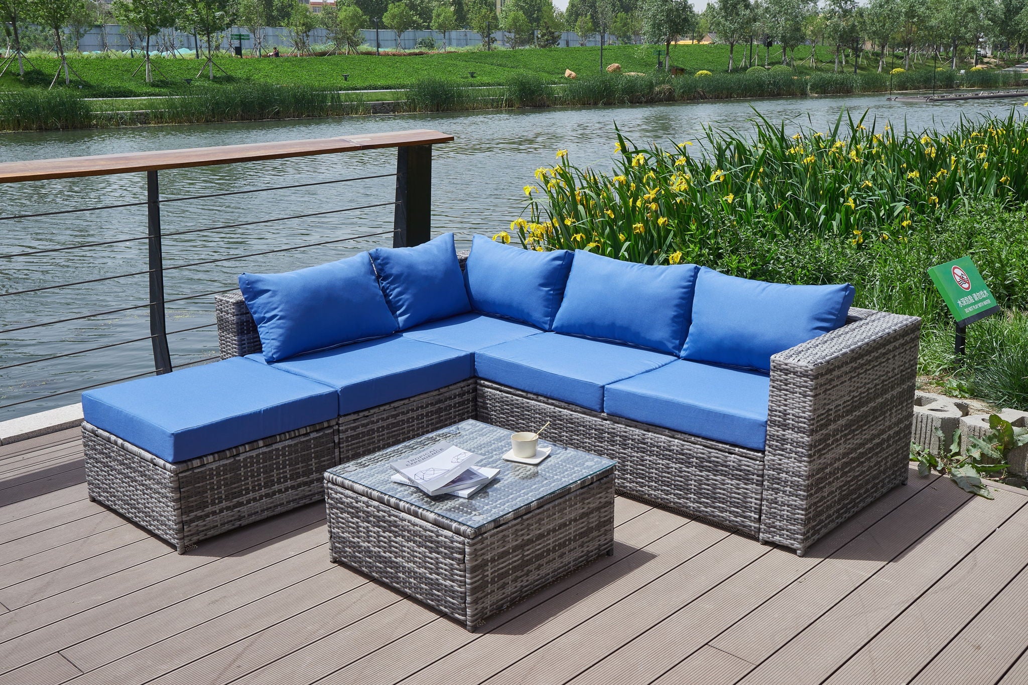 Patio Sofa With Cushions - Best Buy Furniture