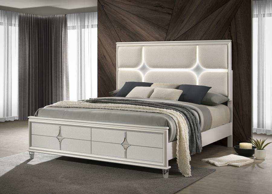 Olivia - Panel Bed LED Headboard - Best Buy Furniture