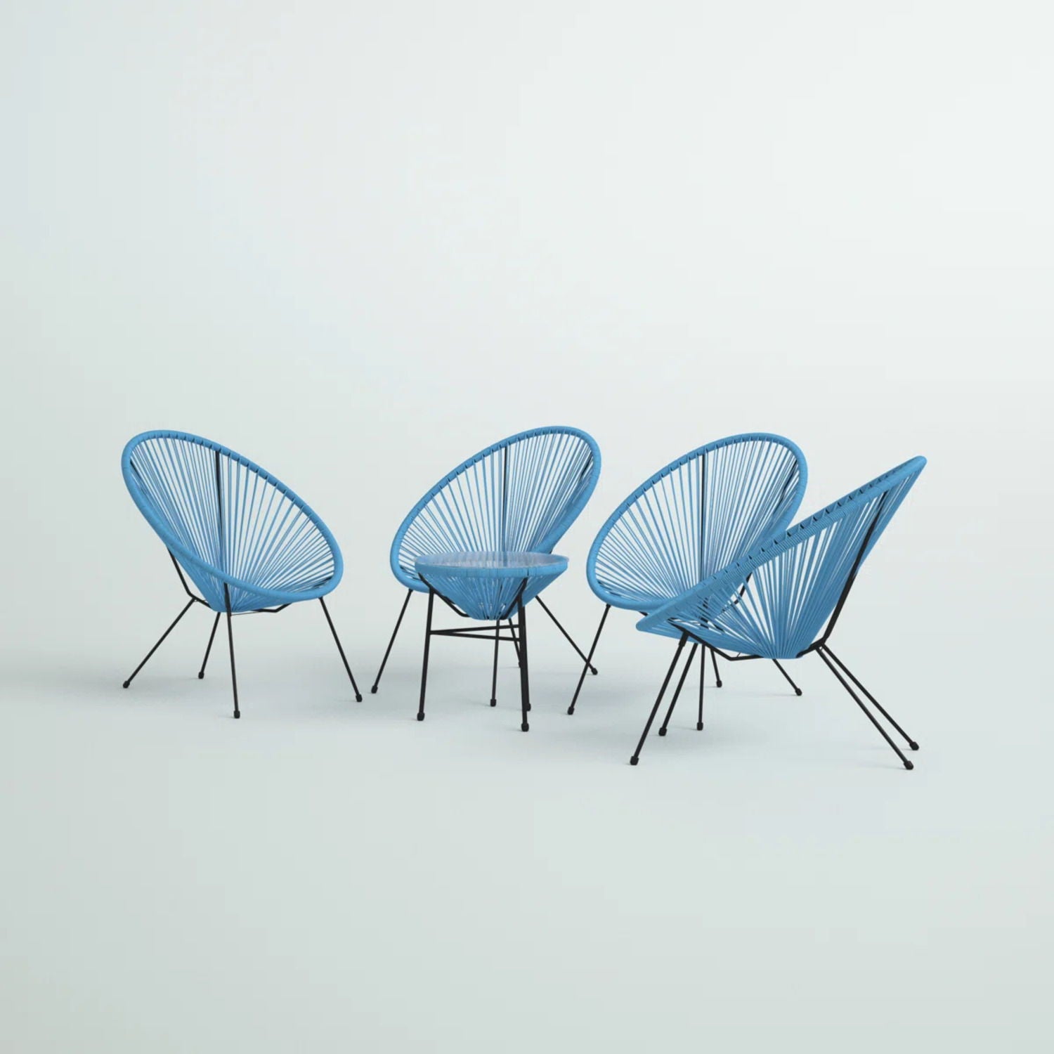Outdoor Conversation Set With Ergonomic Lounge Chairs And Tempered Glass Table - Best Buy Furniture